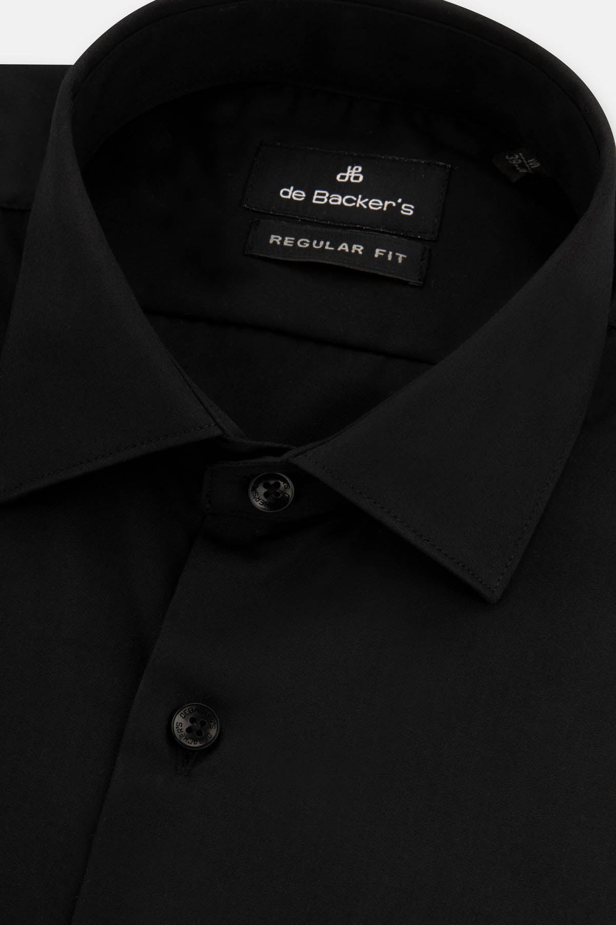 Solid Black Dacron Classic Shirt - 2