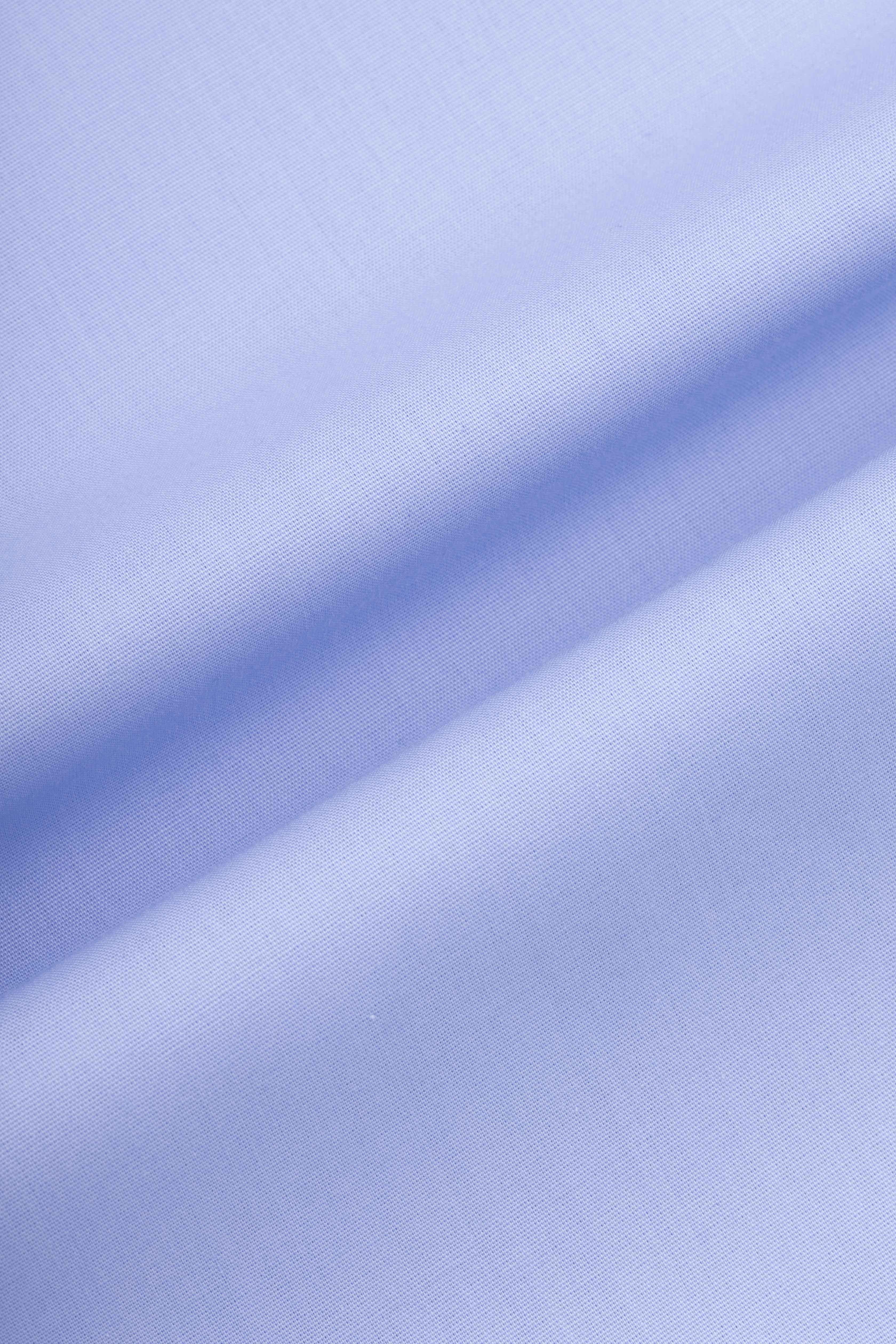 Solid Light Blue Dacron Classic Shirt - 4