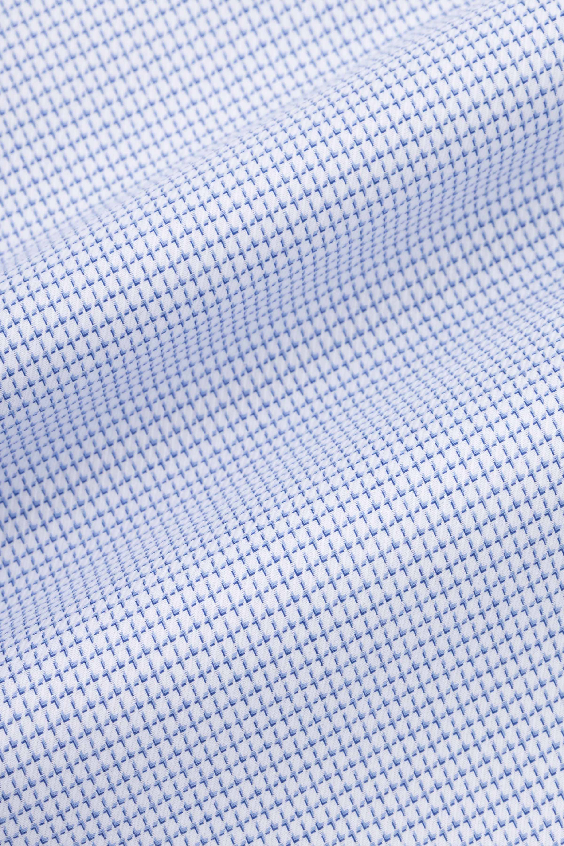 jacquard Light Blue Smart Casual Shirt