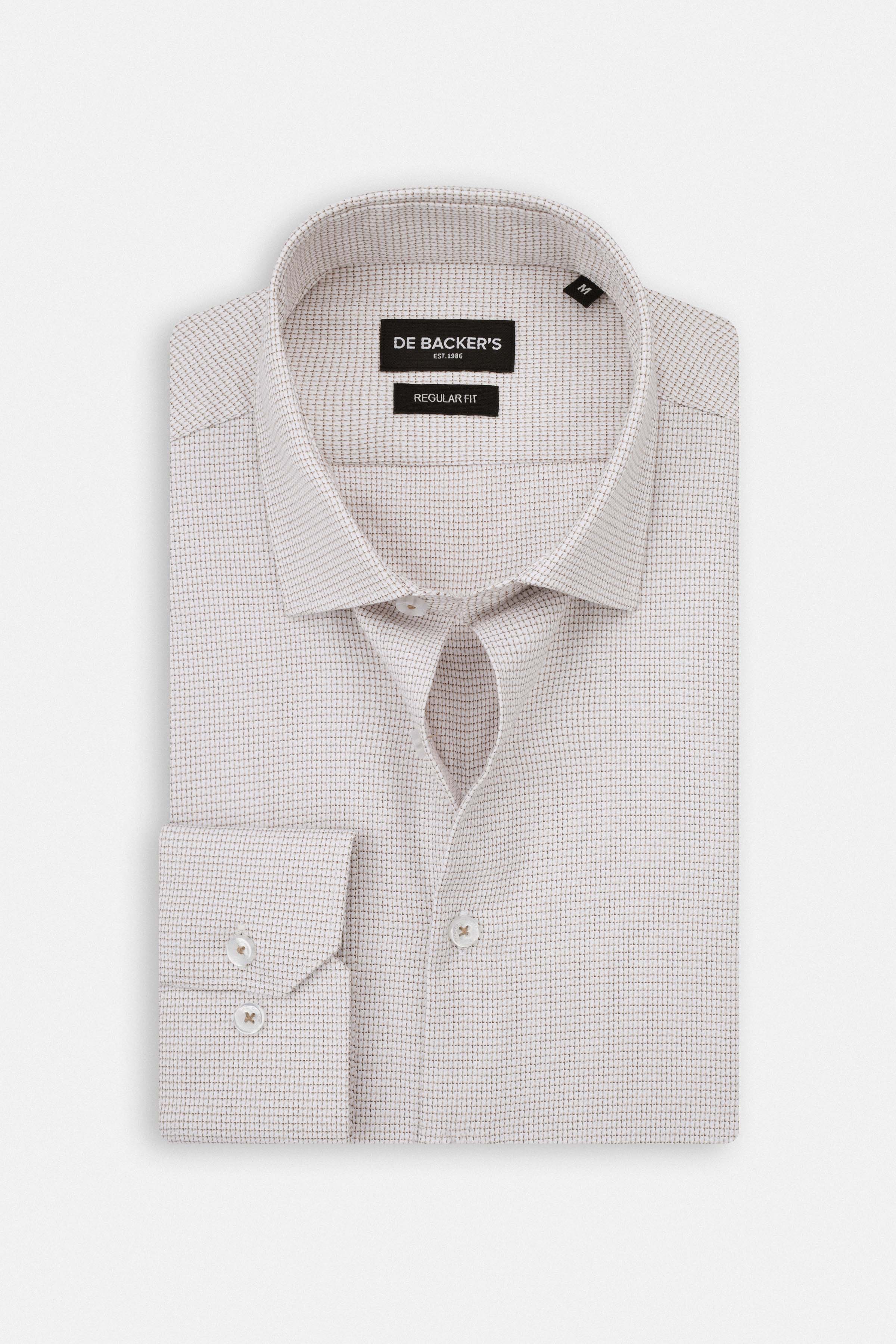 Jacquard Silver Smart Casual Shirt