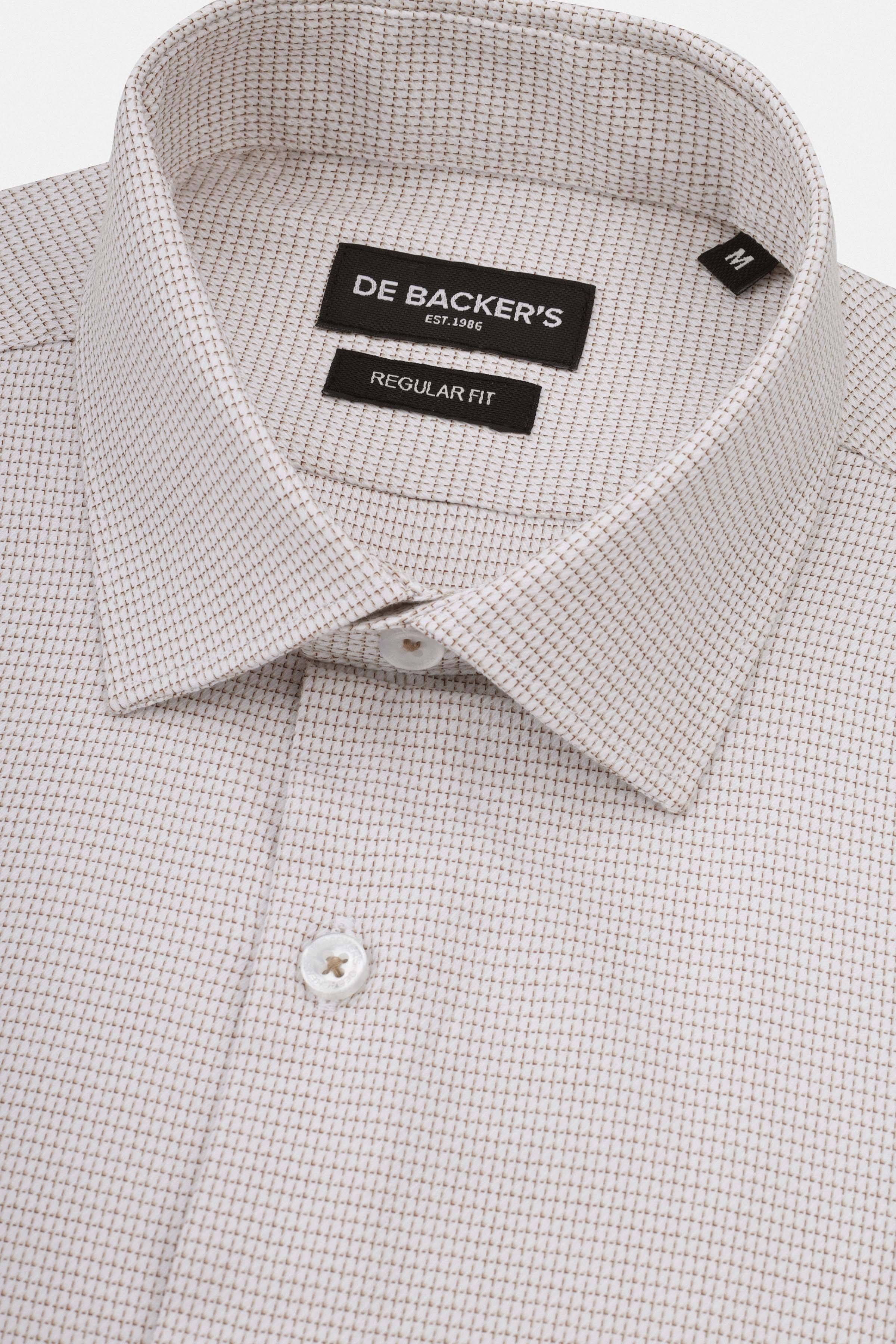 Jacquard Silver Smart Casual Shirt