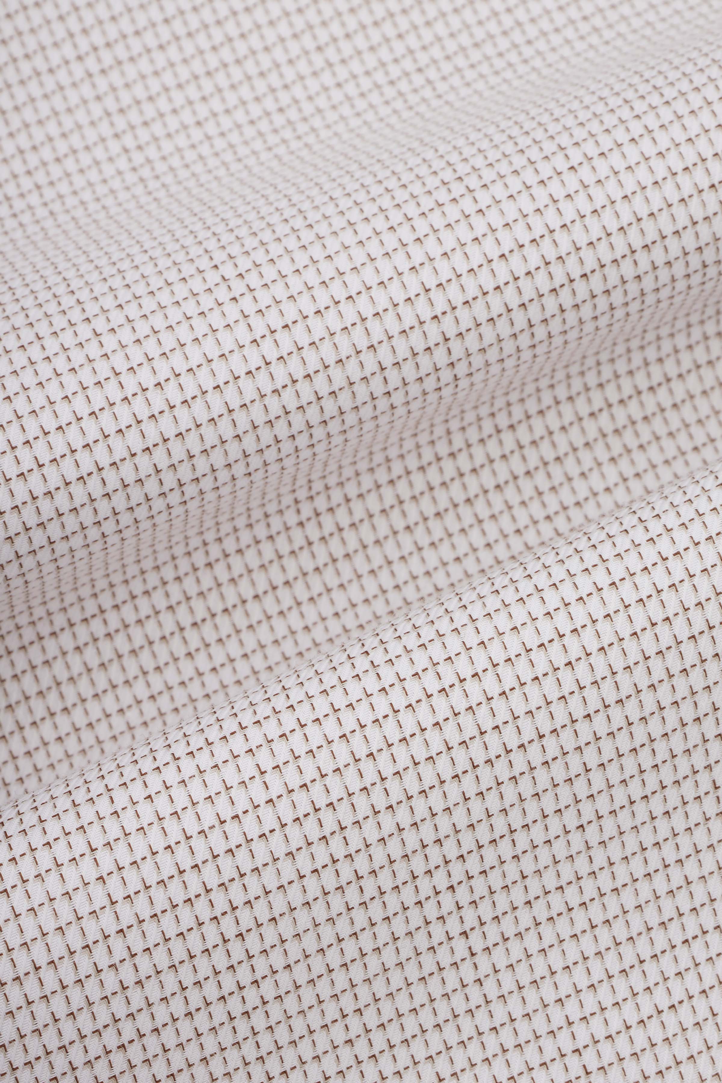 Jacquard Silver Smart Casual Shirt