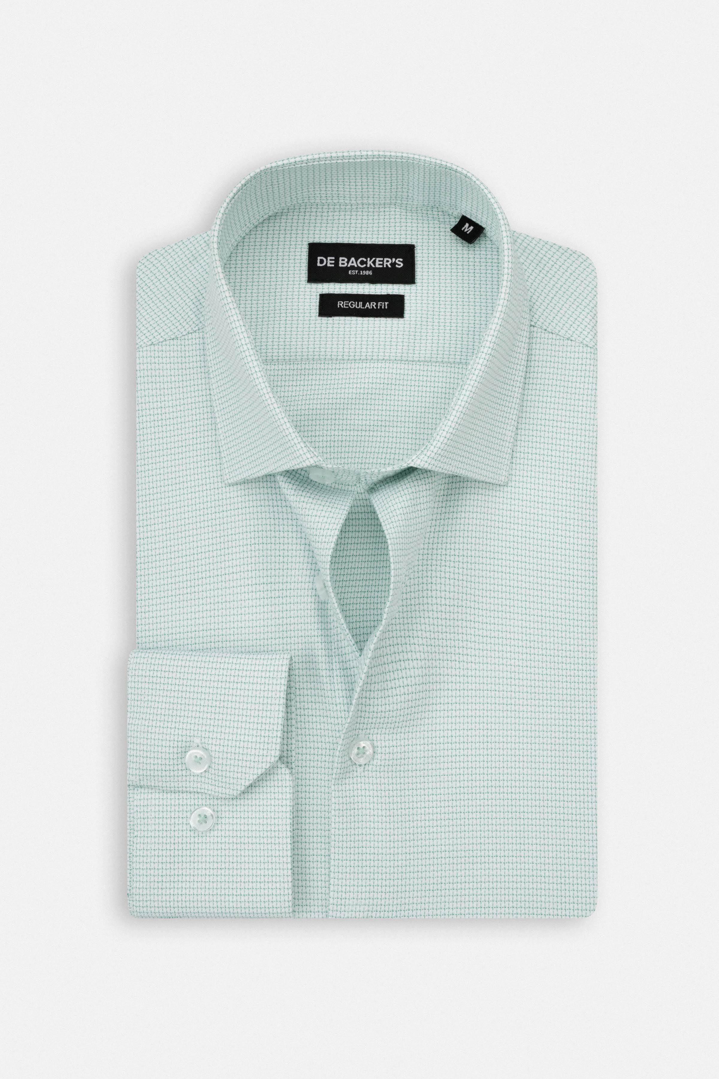 Jacquard Pistachio Smart Casual Shirt