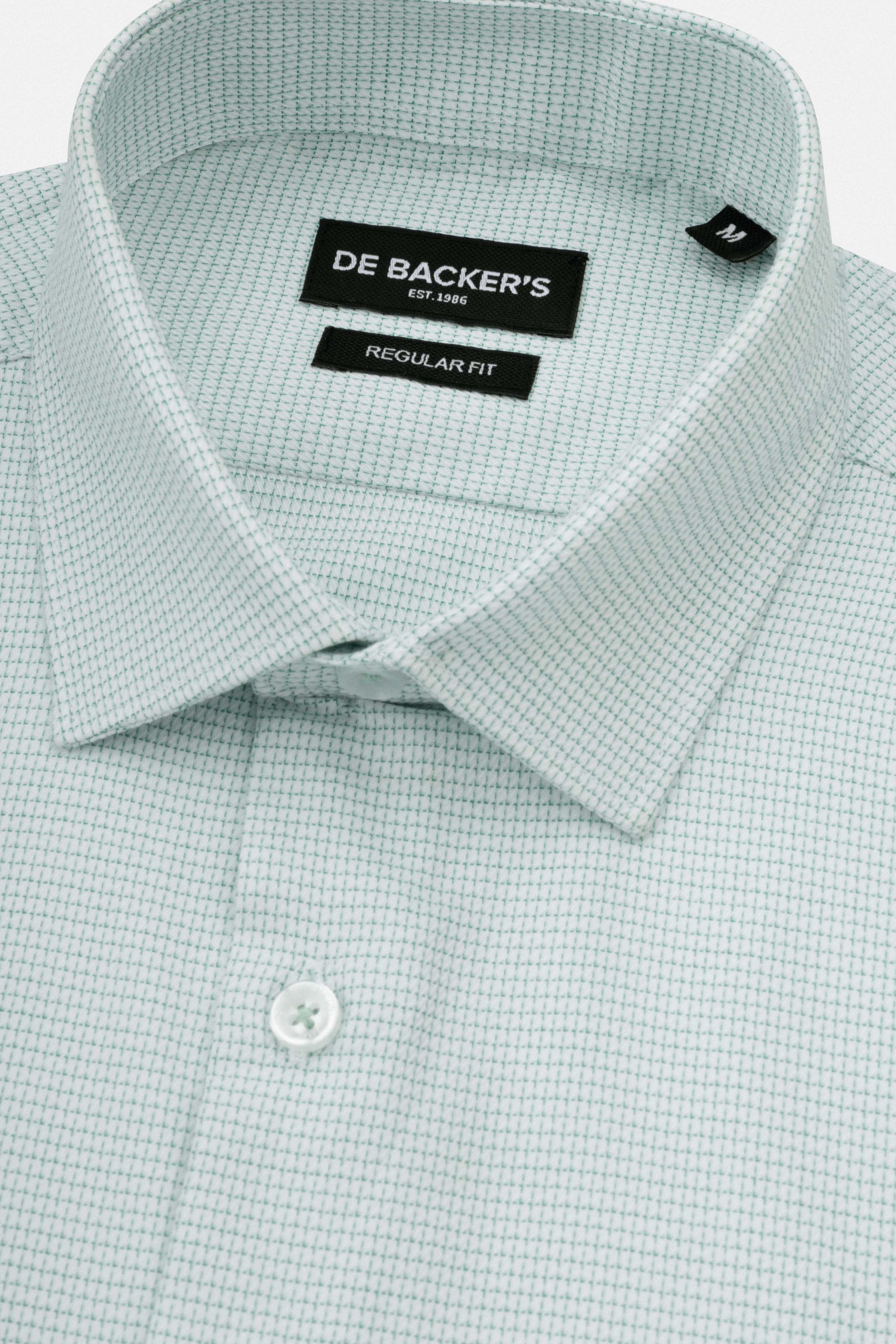 Jacquard Pistachio Smart Casual Shirt