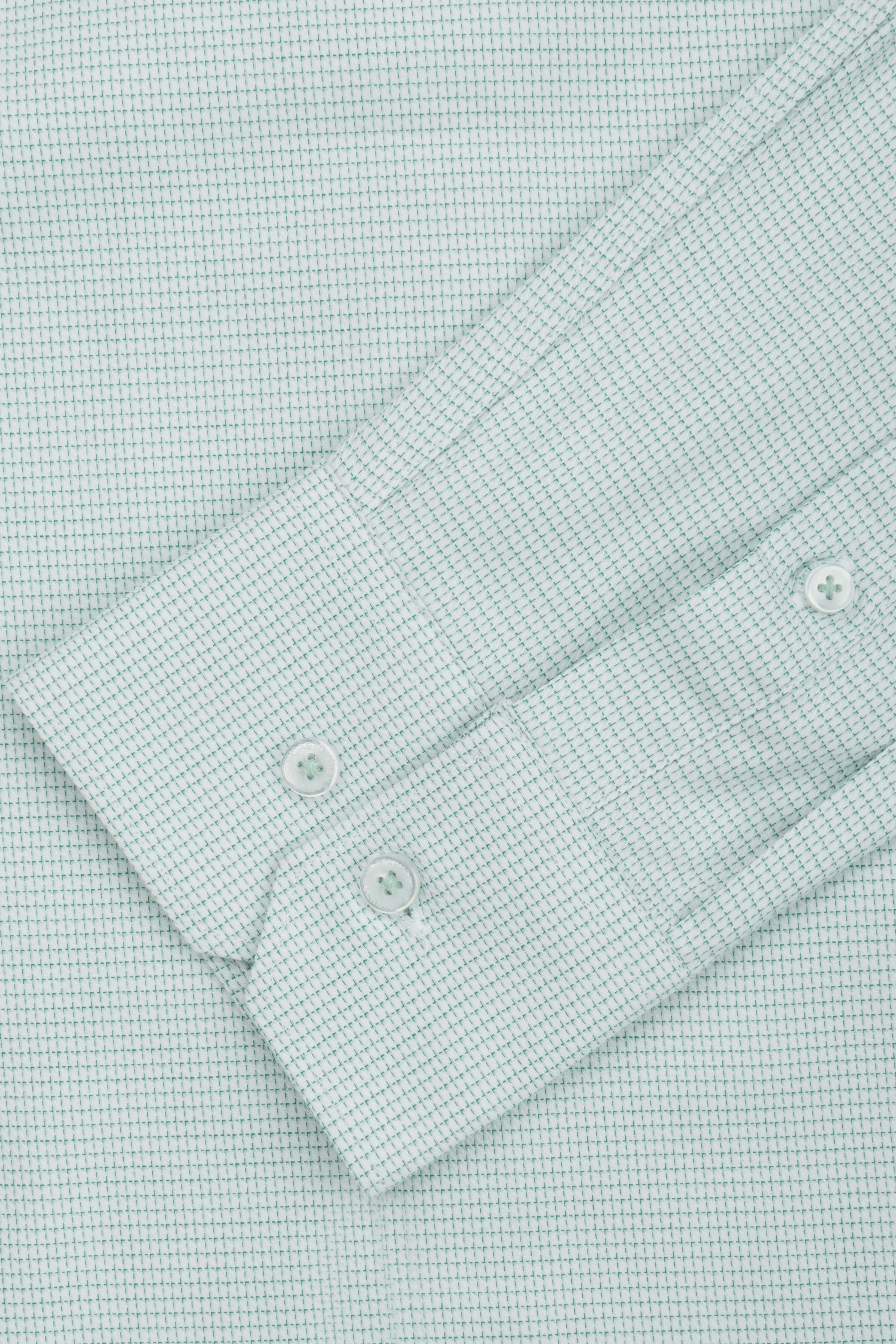 Jacquard Pistachio Smart Casual Shirt