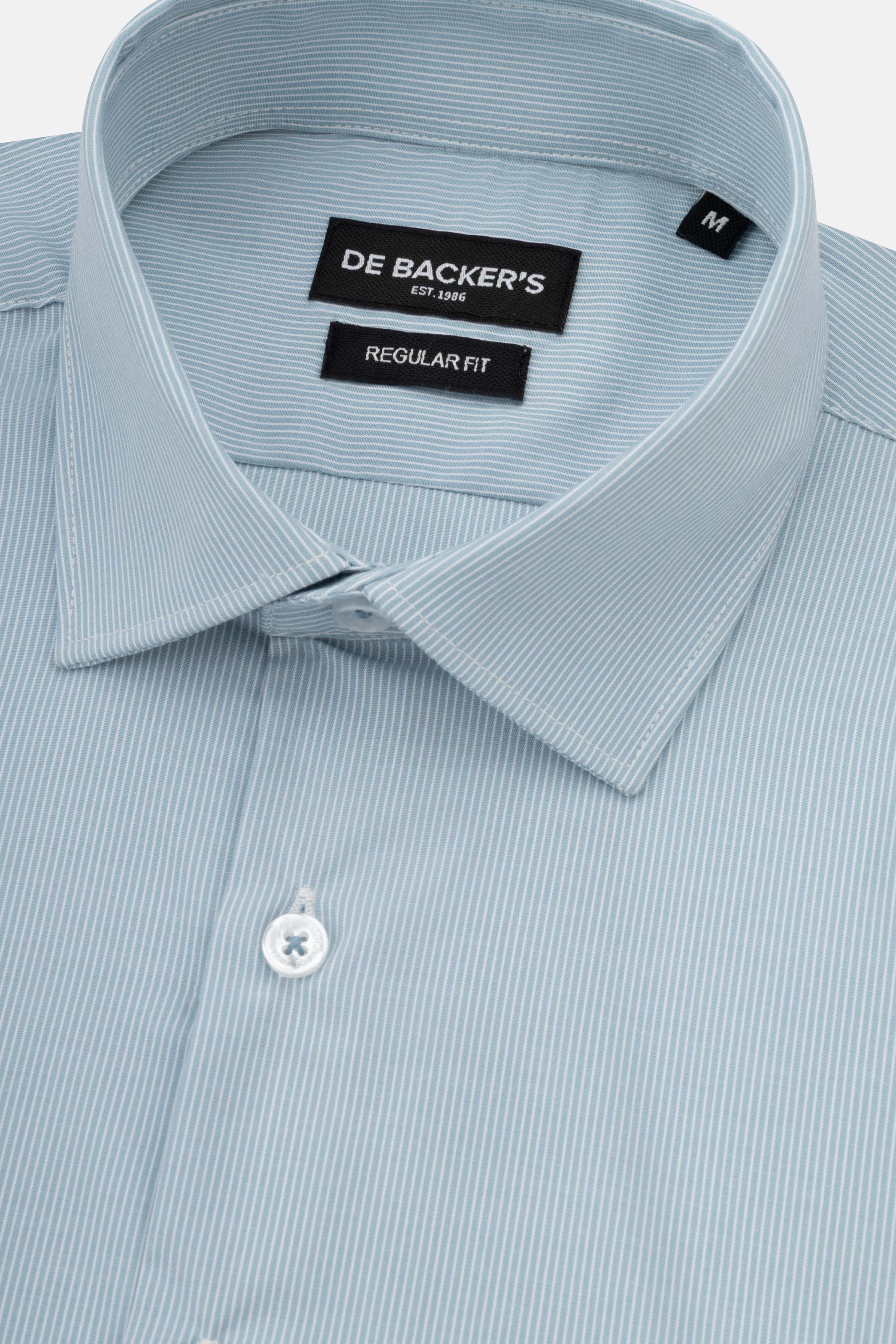 Striped Carolina Blue Smart Casual Bamboo Shirt
