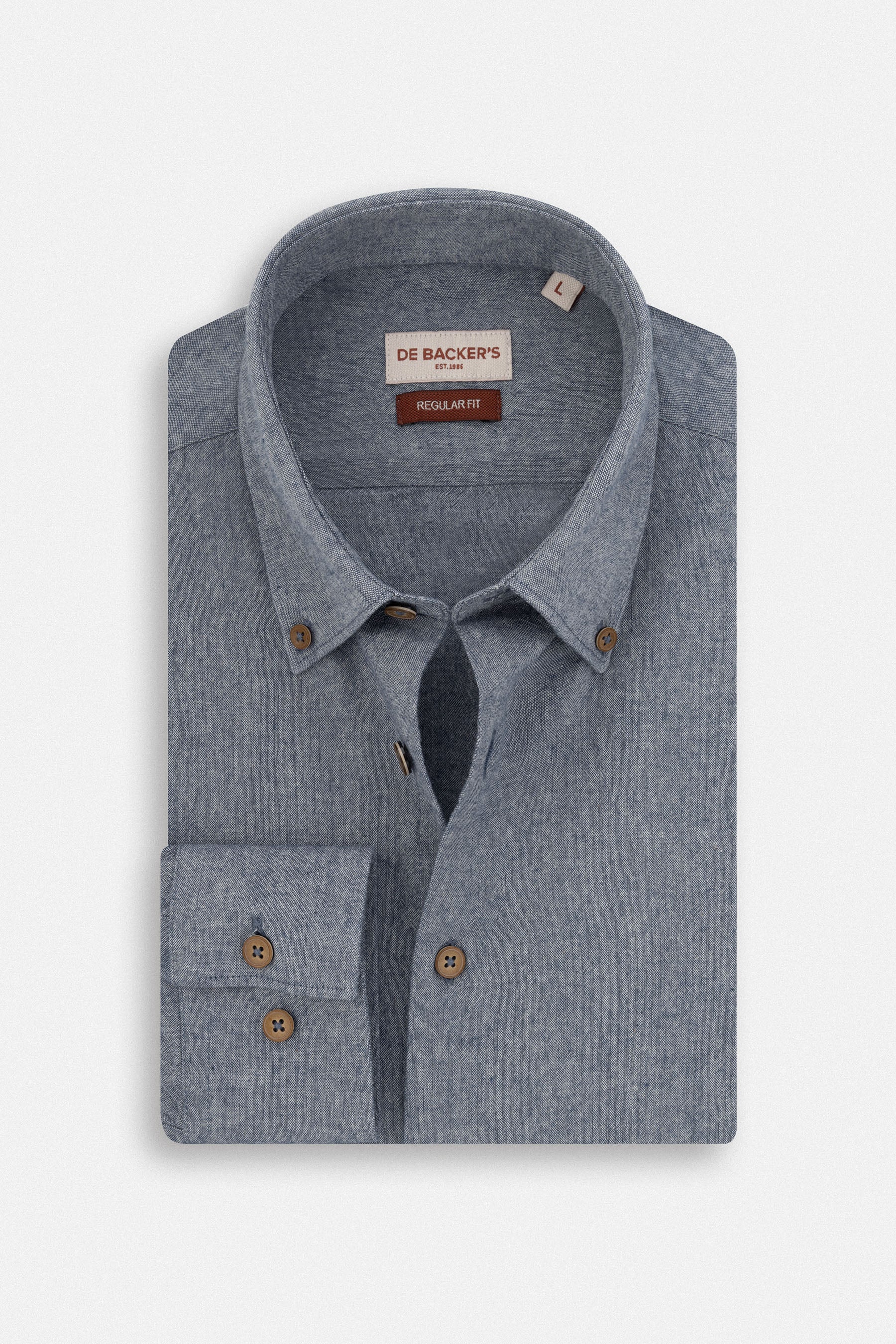 Slate Gray Casual Linen blend Shirt