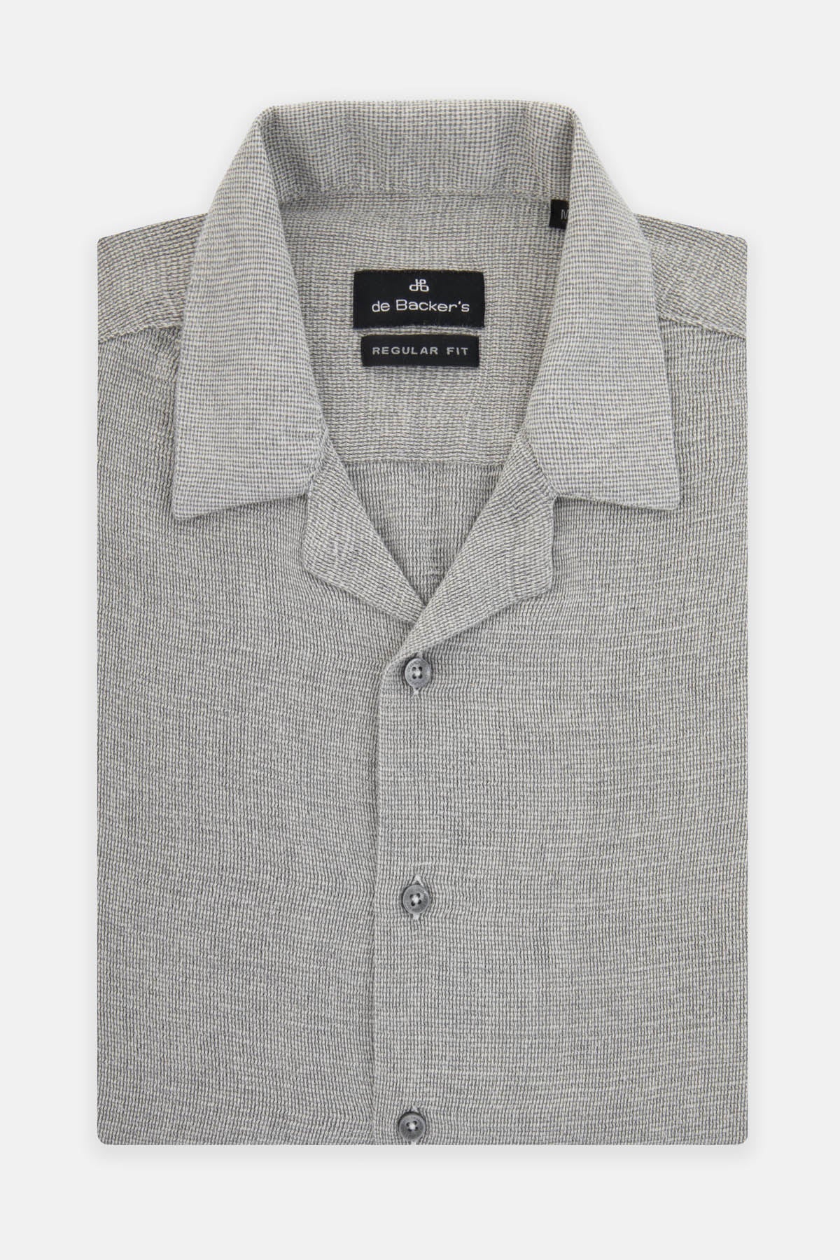 Bouclé Gray Casual Shirt - 1