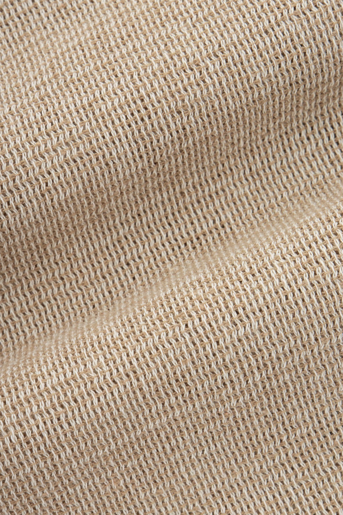 Solid Khaki Boucle Casual Shirt - 4