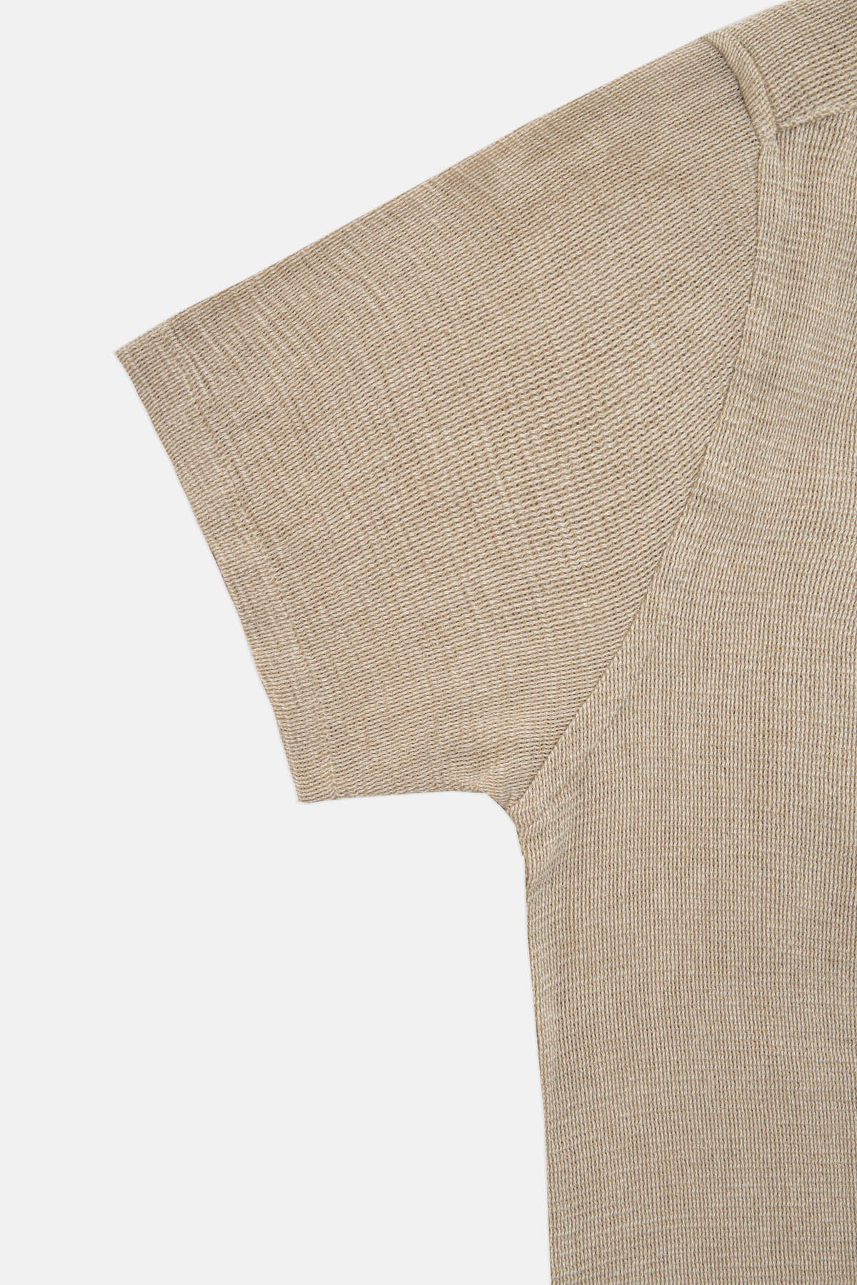 Solid Khaki Boucle Casual Shirt - 3