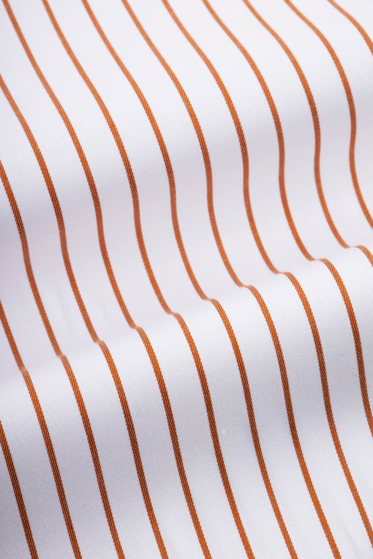 Striped White & Orange Smart Casual Shirt - 4
