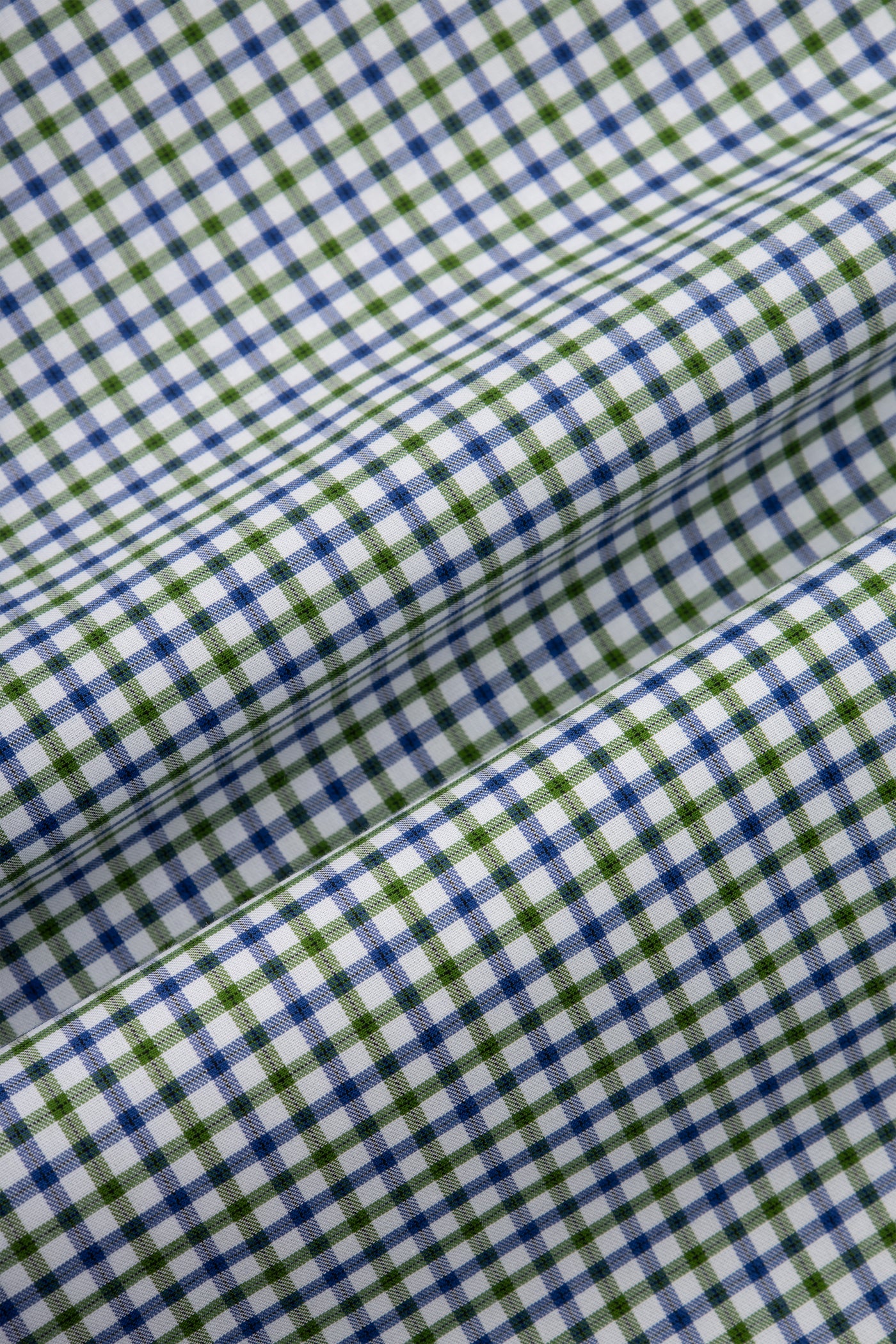 Checked White & Light Green Smart Casual Shirt