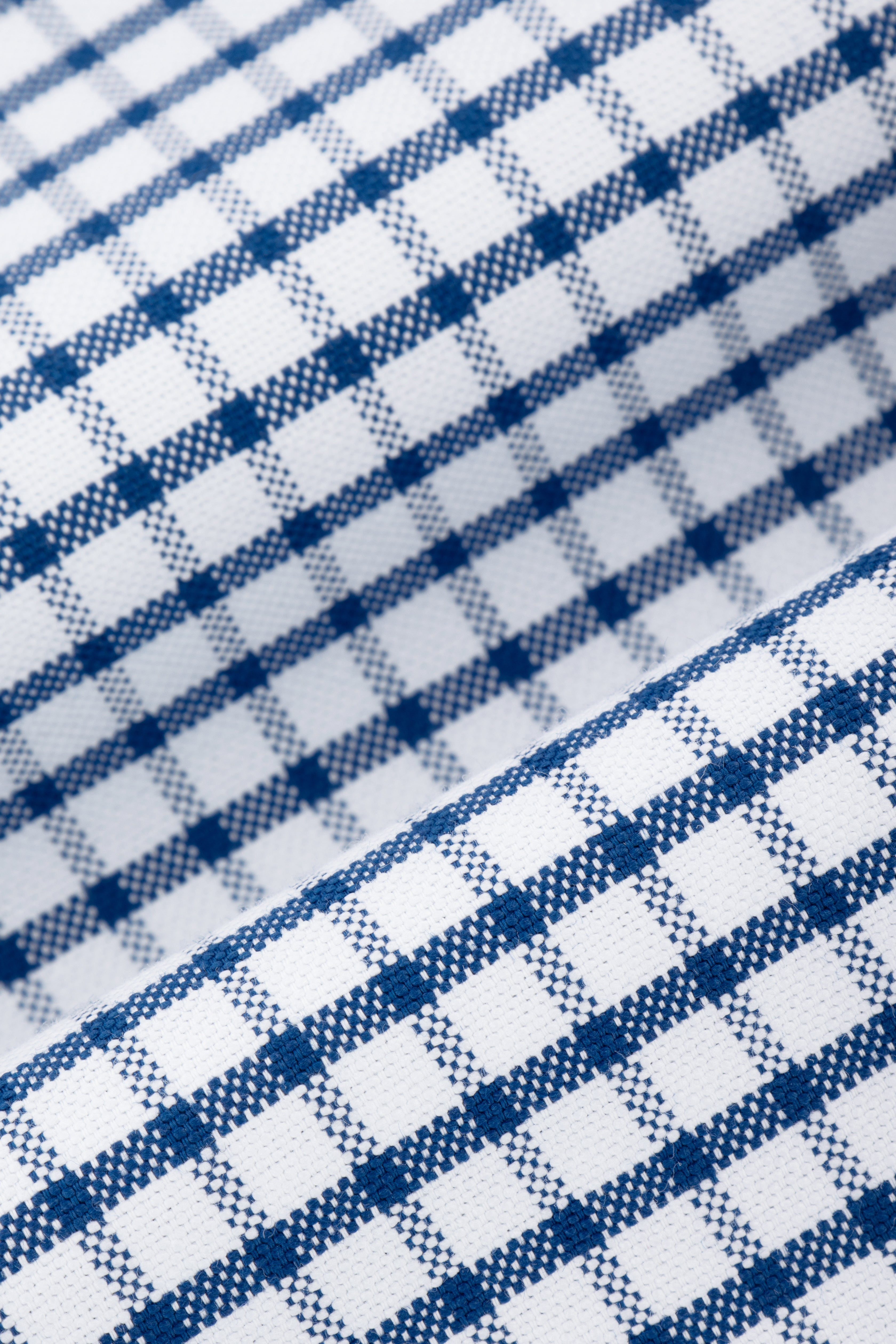 Checked White & Navy Casual Shirt - 4