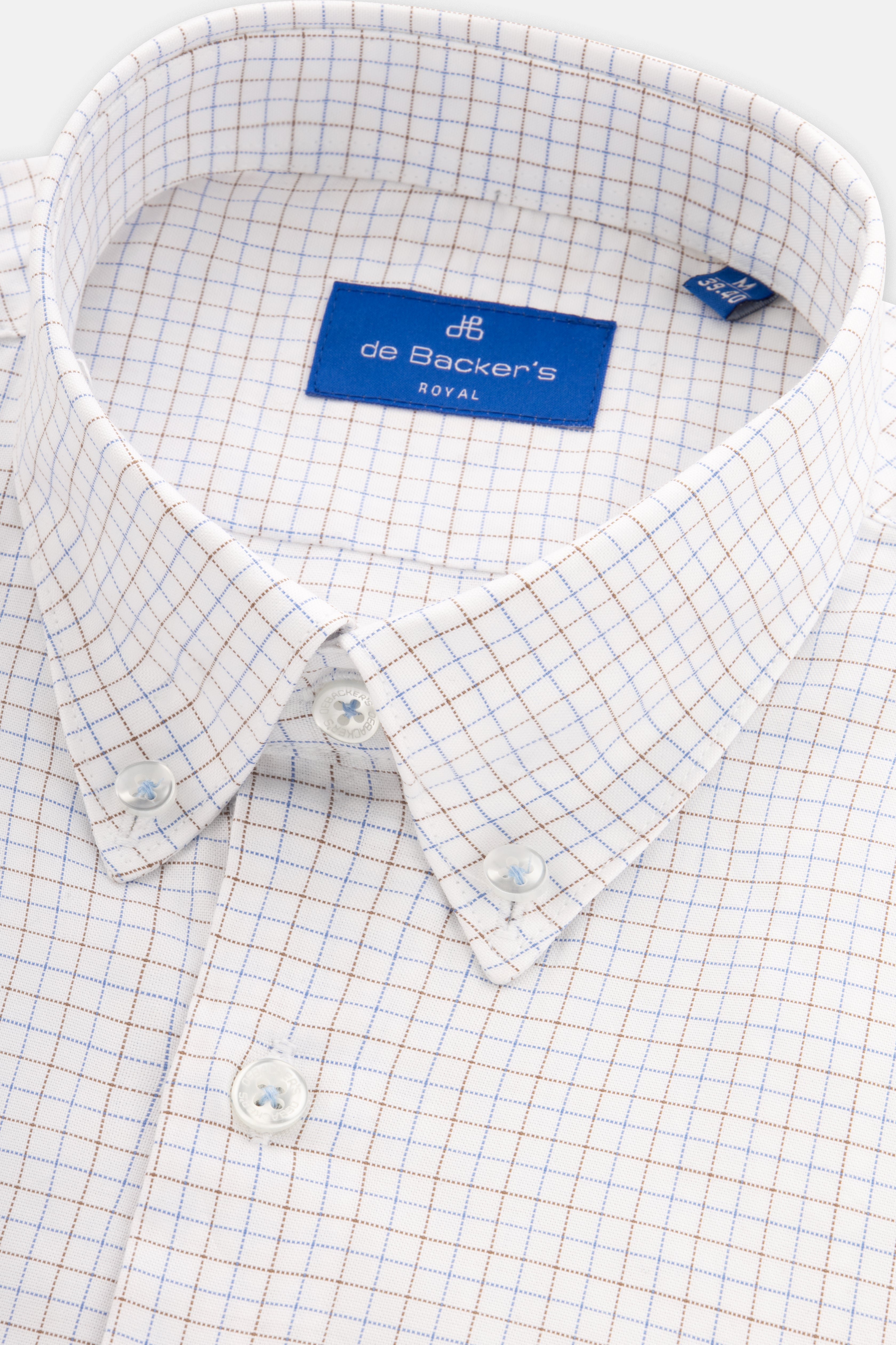 Checked White & Brown Casual Shirt - 2