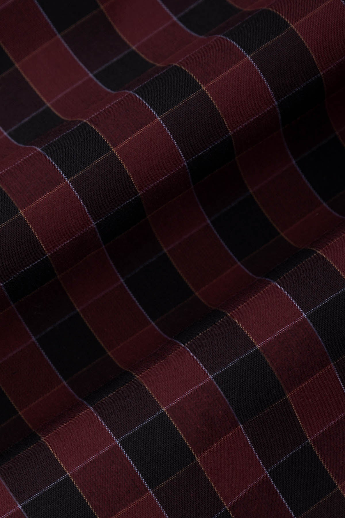 Checked Black & Dark-Red Casual Shirt - 4