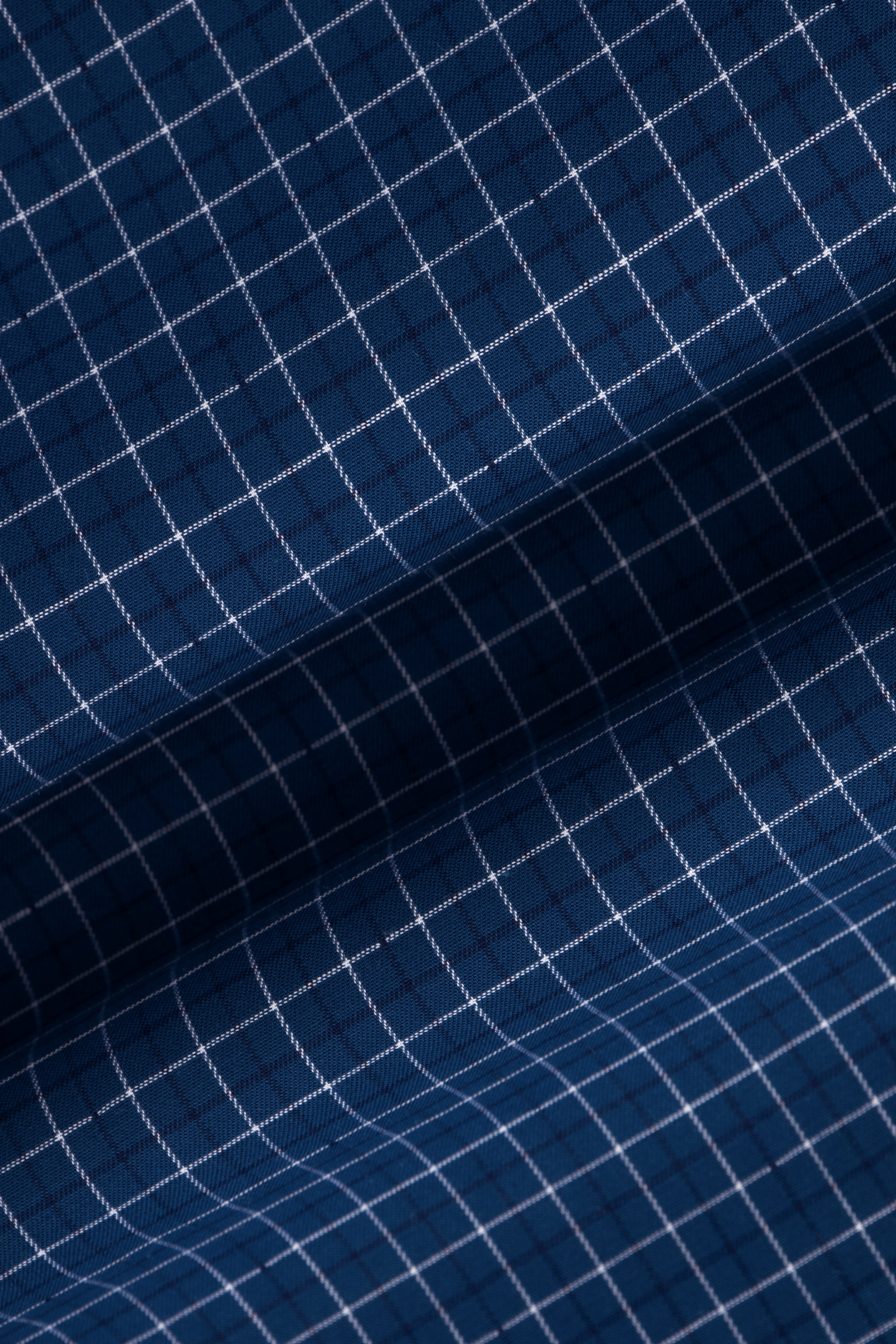 Checked Berkeley Blue & White Casual Shirt - 4