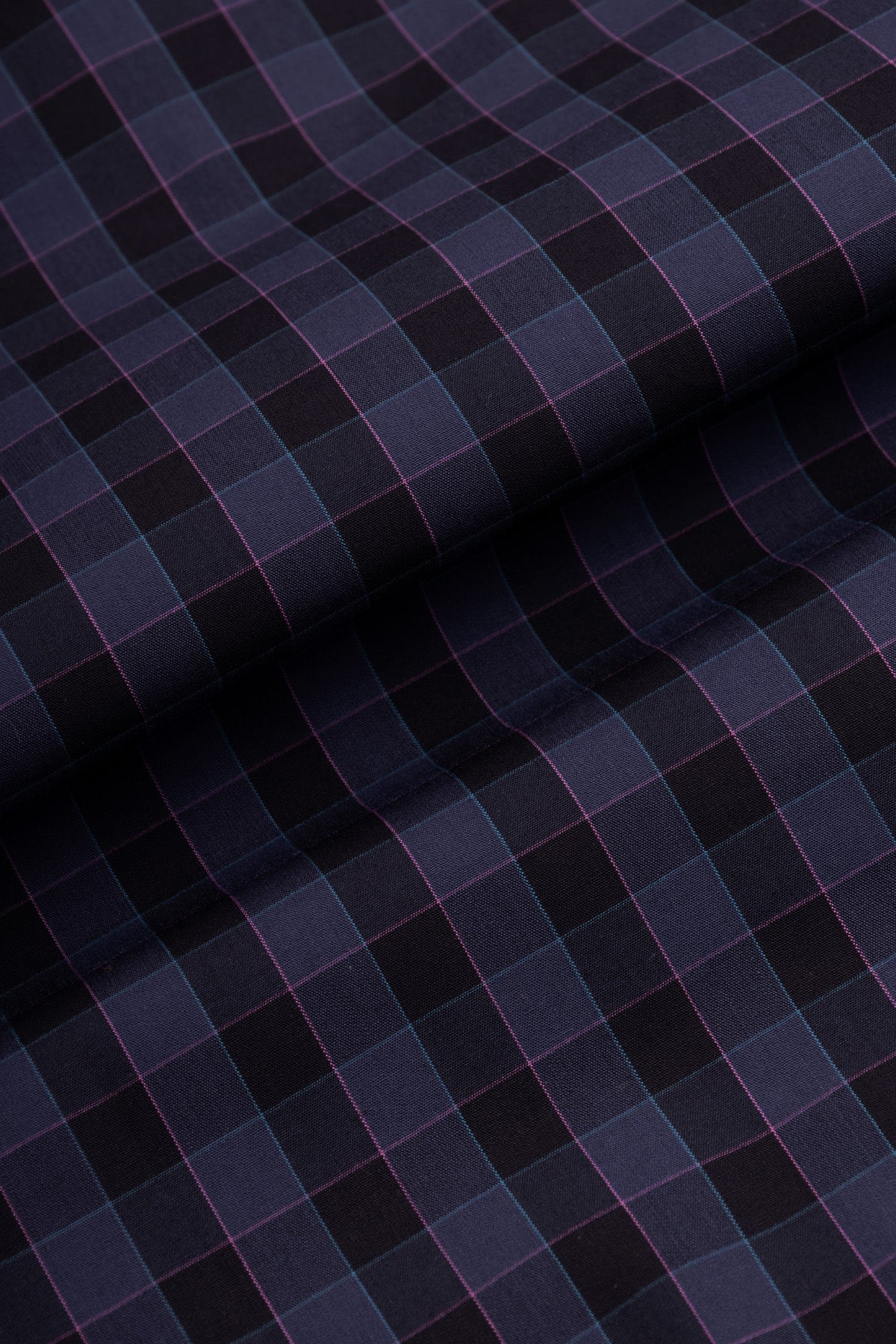 Checked Space Cadet Navy & Black Casual Shirt - 3