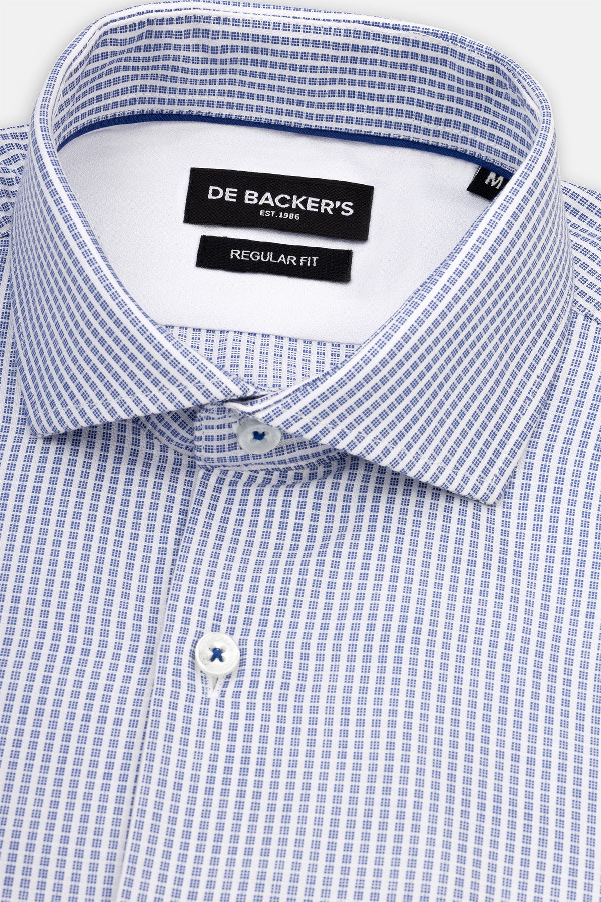 Patterned Blue Smart Casual Shirt - 2