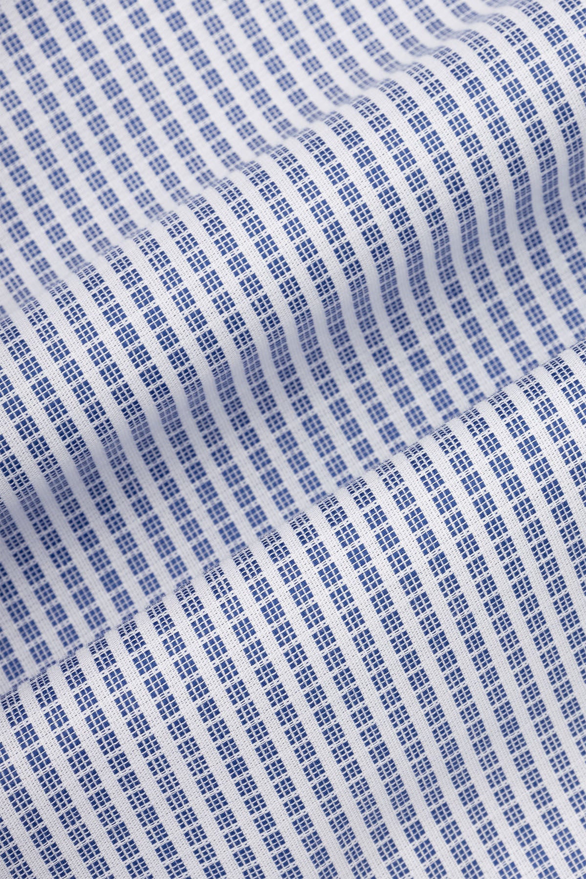 Patterned Blue Smart Casual Shirt - 4
