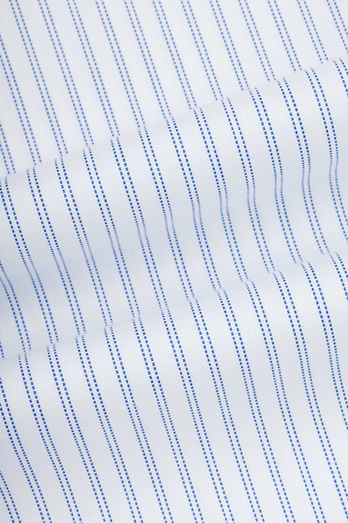 Striped Light Blue Smart Casual Shirt - 4