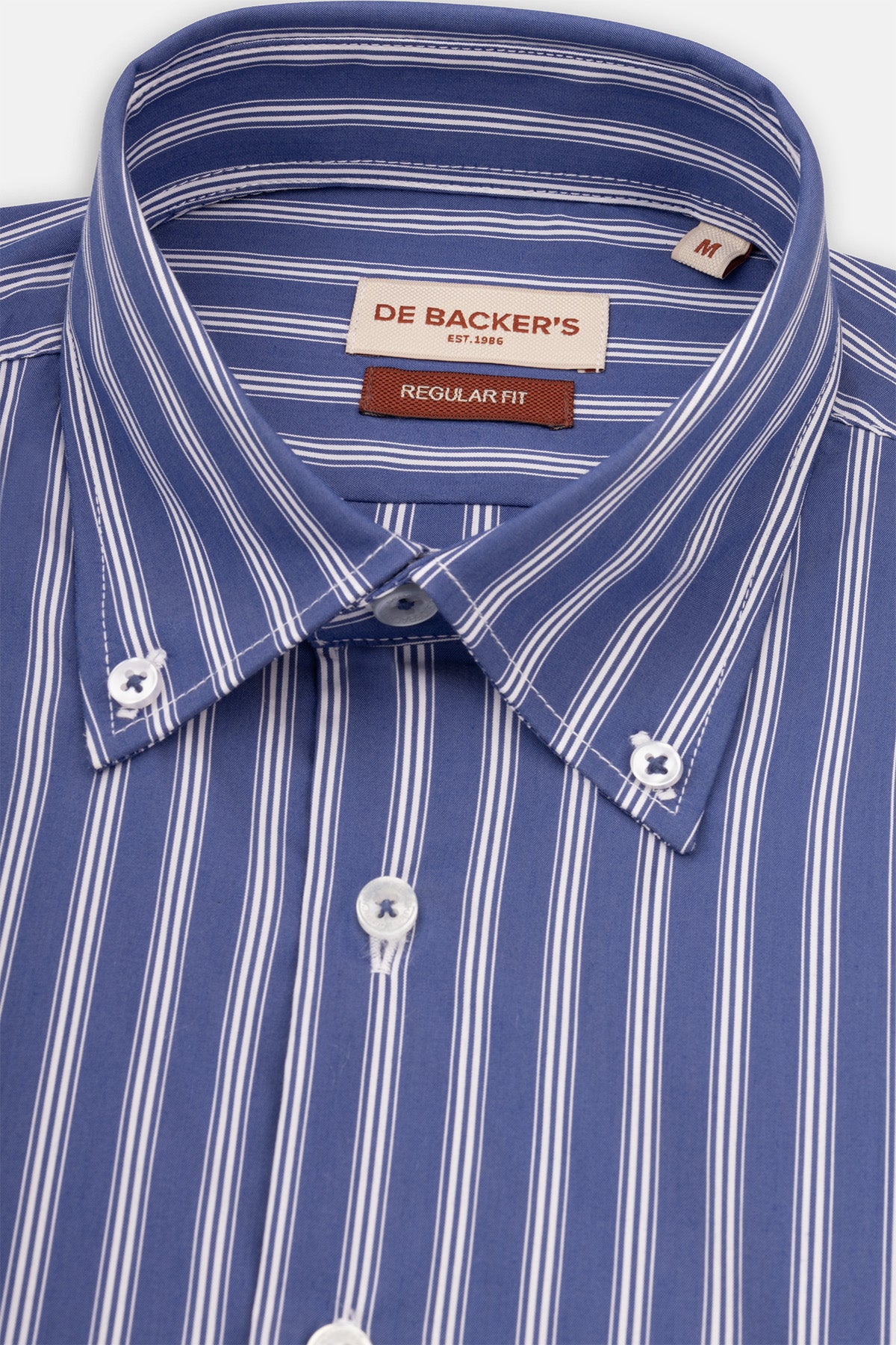 Striped Navy Smart Casual Shirt - 2
