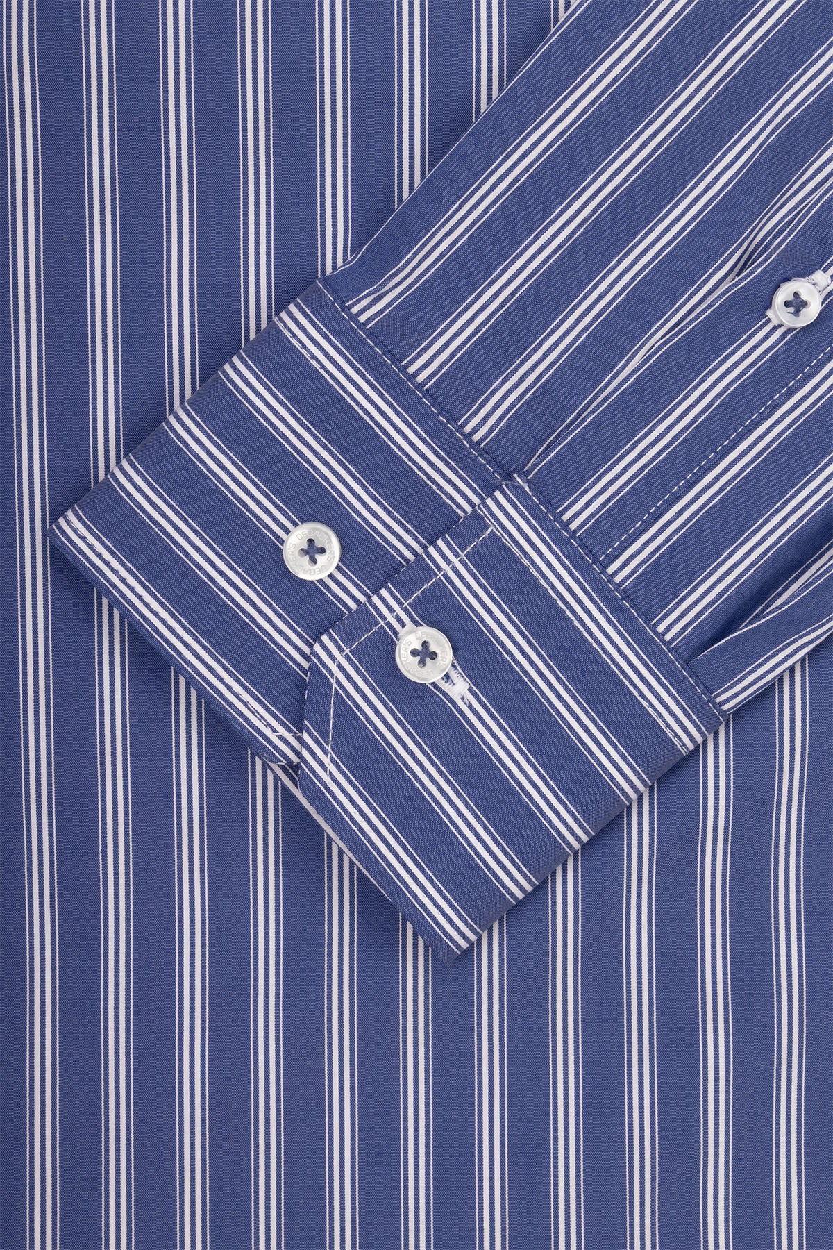 Striped Navy Smart Casual Shirt - 3