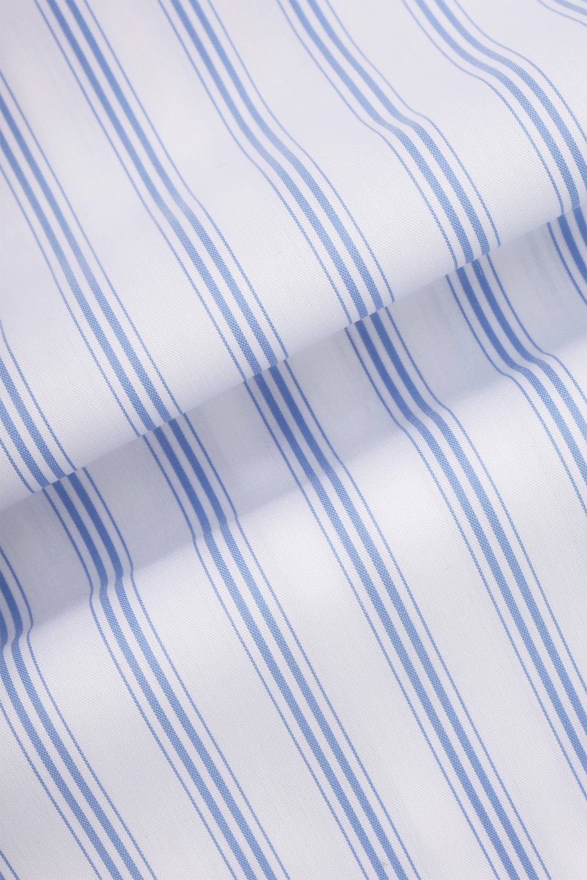 Striped Light Blue Smart Casual Shirt - 4