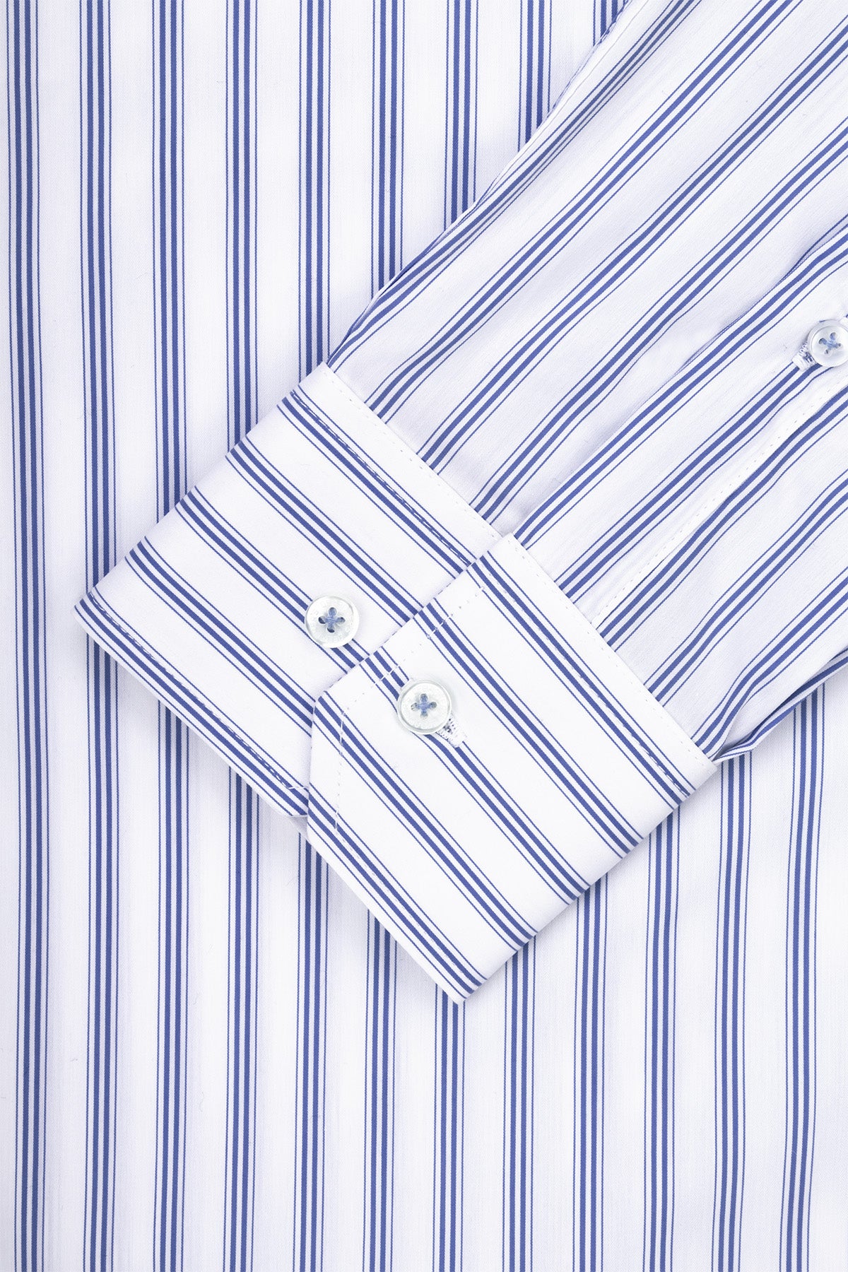Striped Blue Smart Casual Shirt - 3