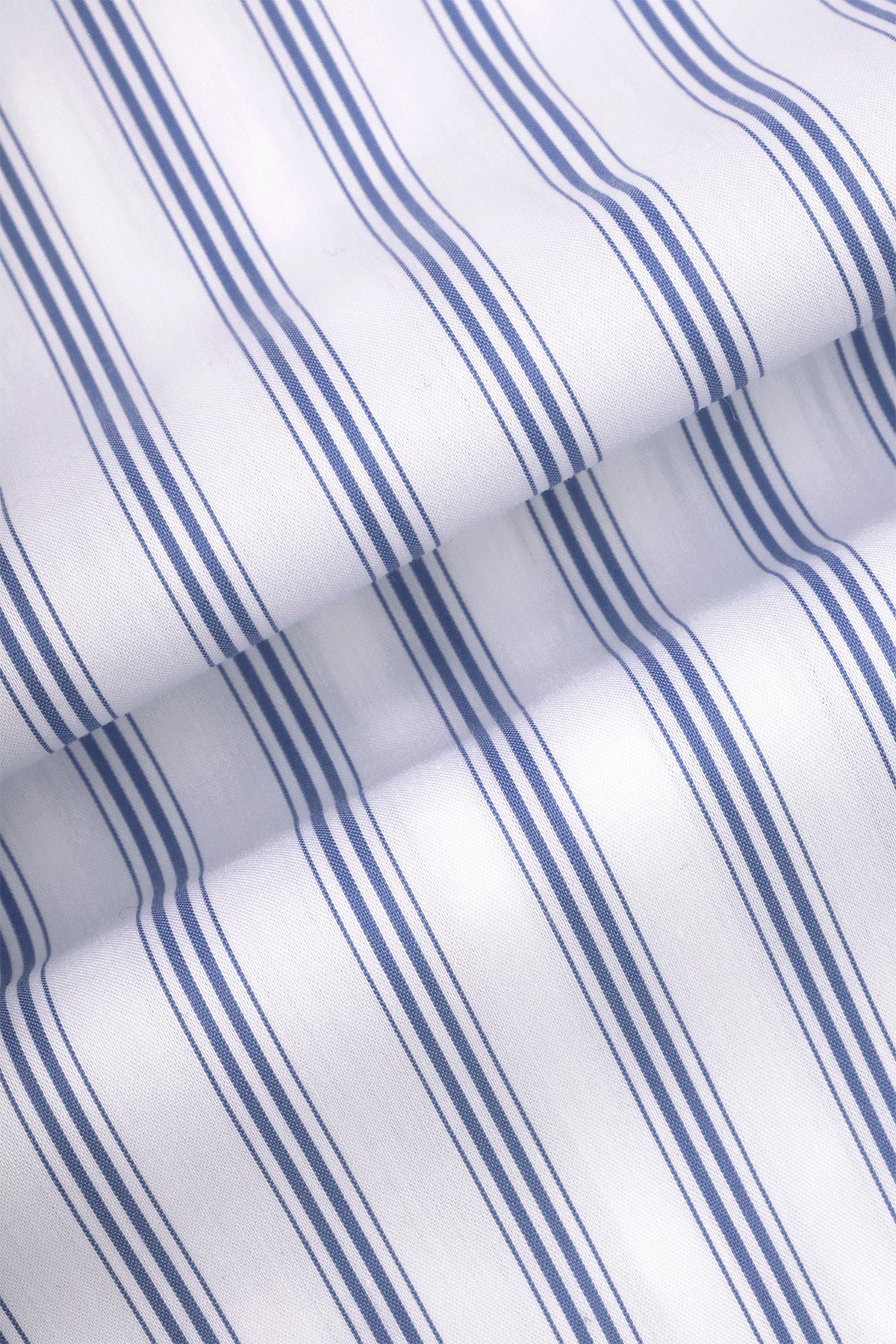 Striped Blue Smart Casual Shirt - 4