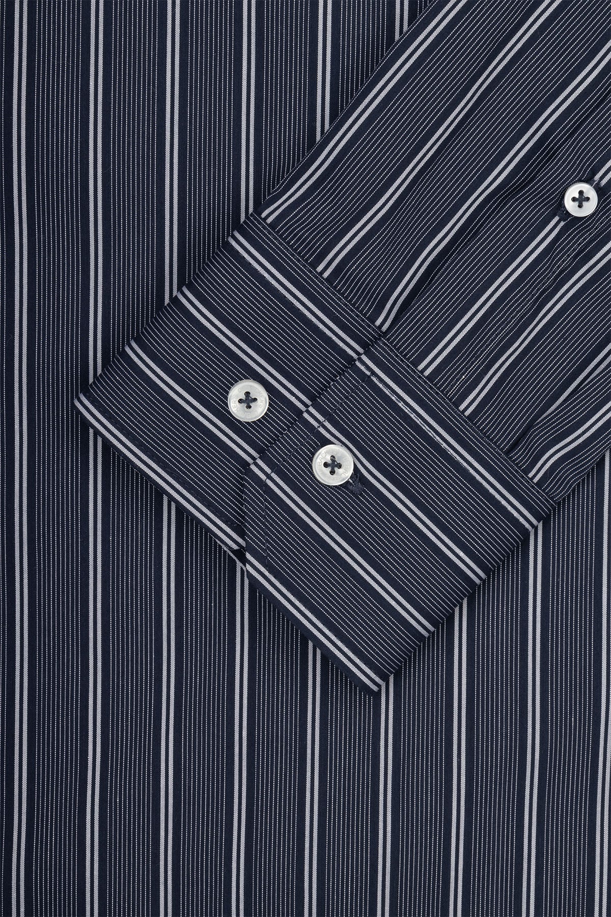 Striped Black Smart Casual Shirt - 3