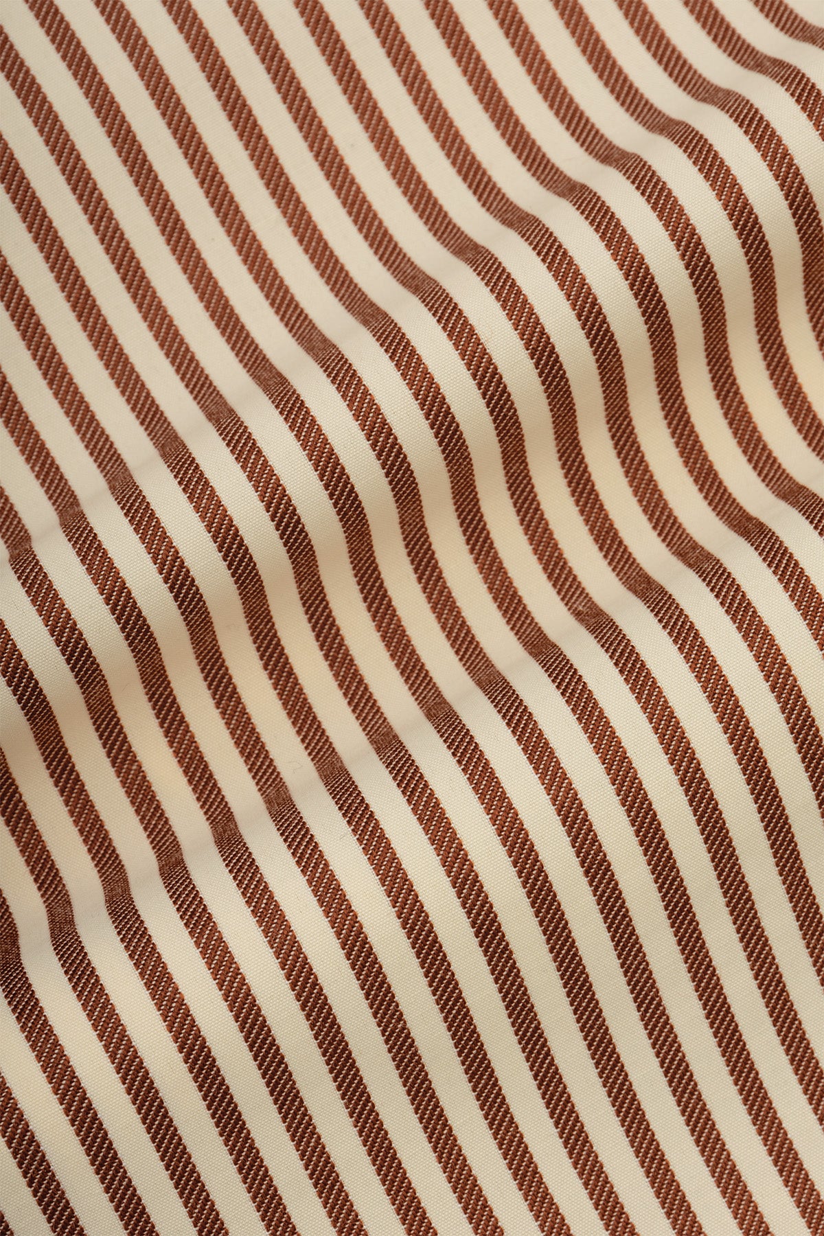 Striped Brown Smart Casual Shirt - 4