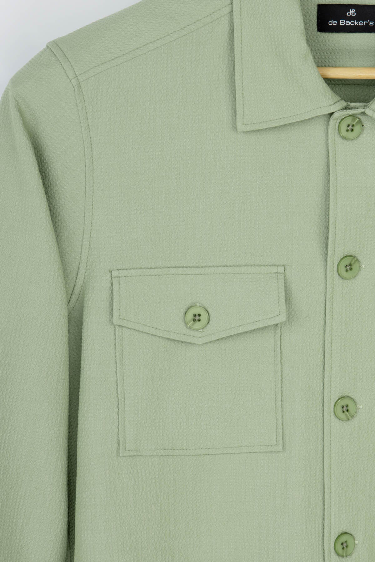 Patterned Summer Green Over-Shirt - 3