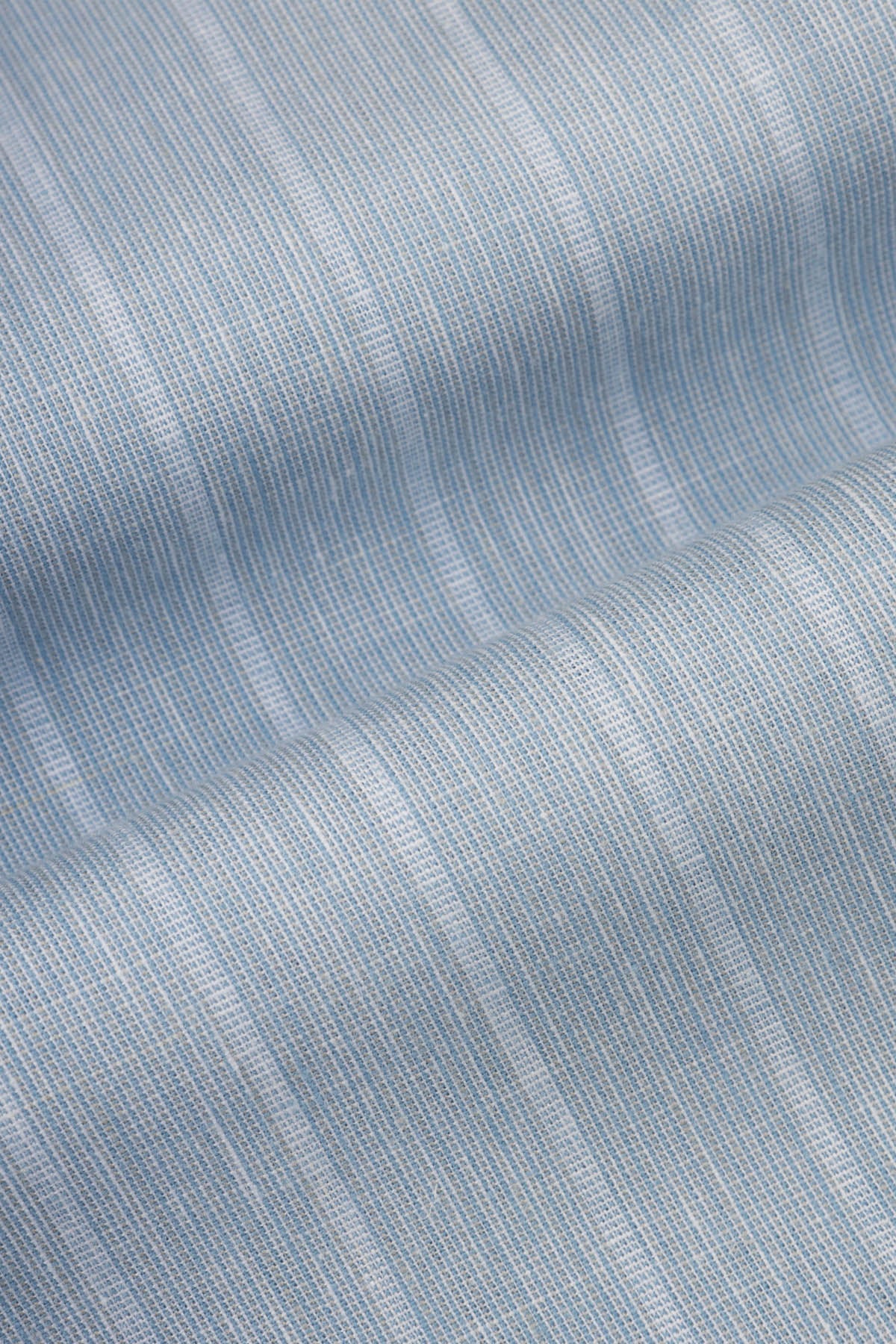 Striped Linen Gray & Light Blue Casual Shirt - 4