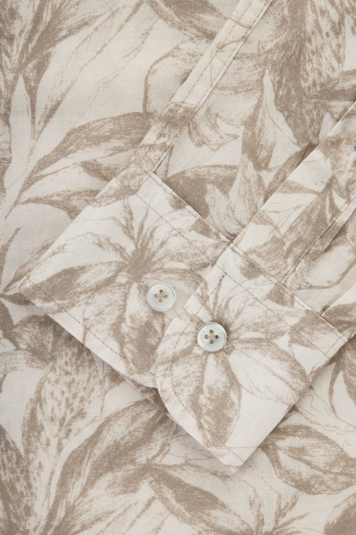 Printed Beige & Beaver Brown Casual Shirt - 3