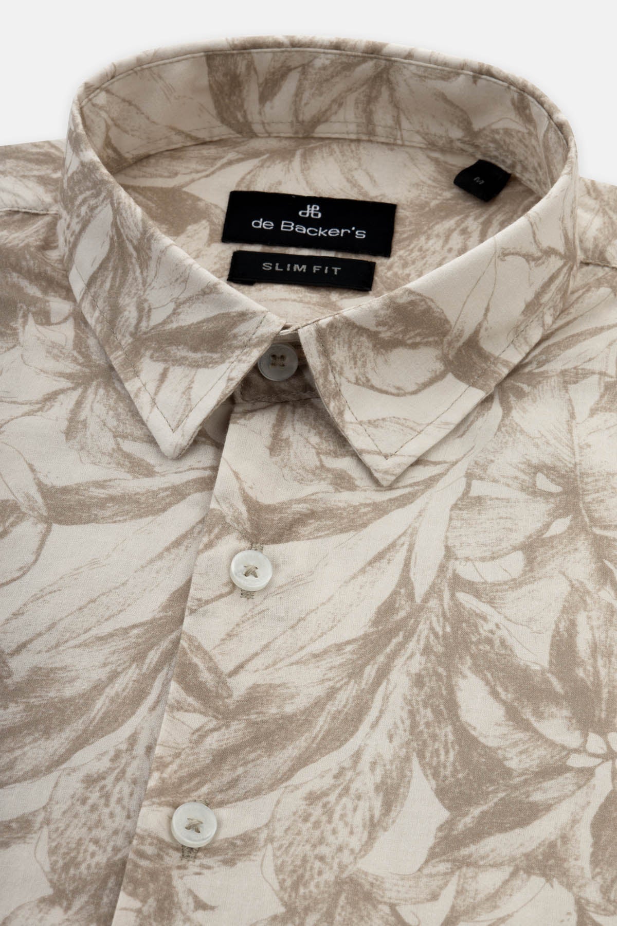 Printed Beige & Beaver Brown Casual Shirt - 2