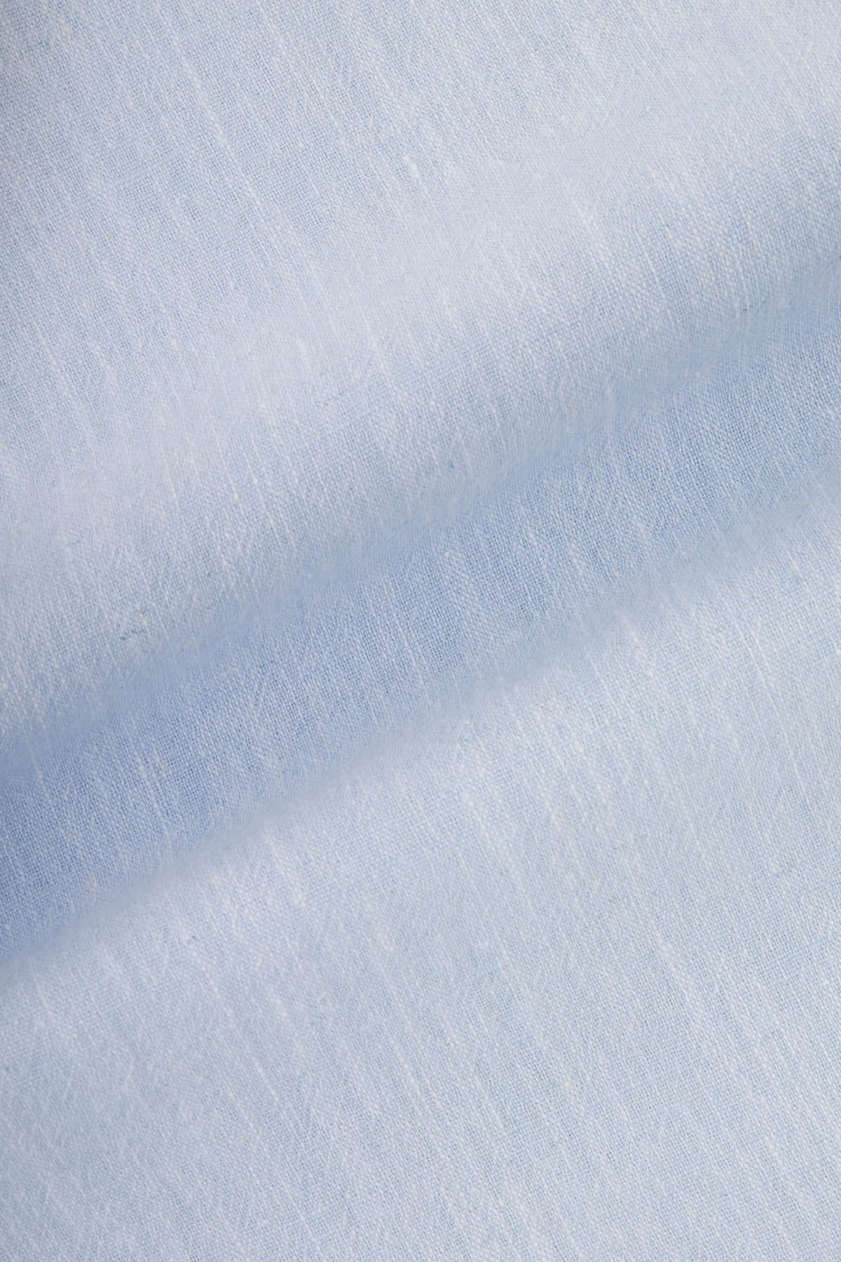 Solid Linen Light Blue Casual Shirt - 4