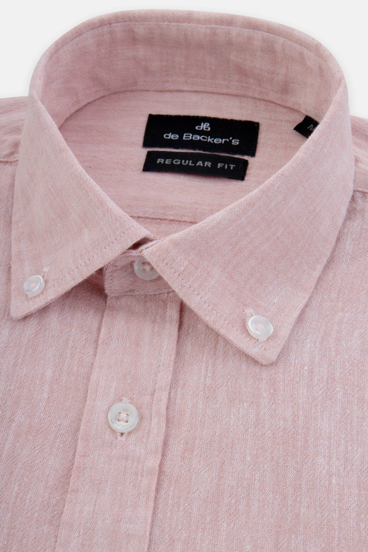 Solid Linen Tea Rose Casual Shirt - 2