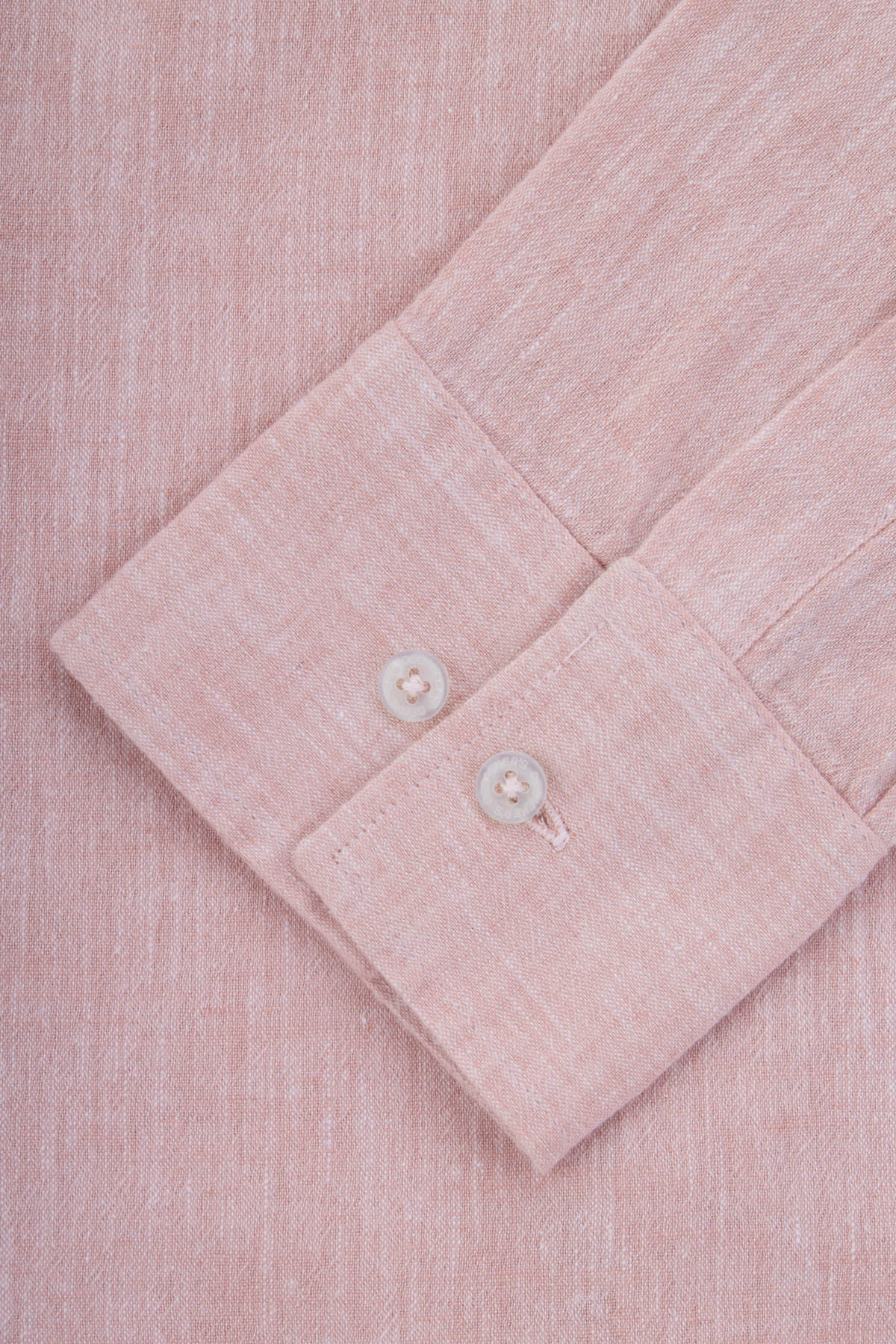 Solid Linen Tea Rose Casual Shirt - 3