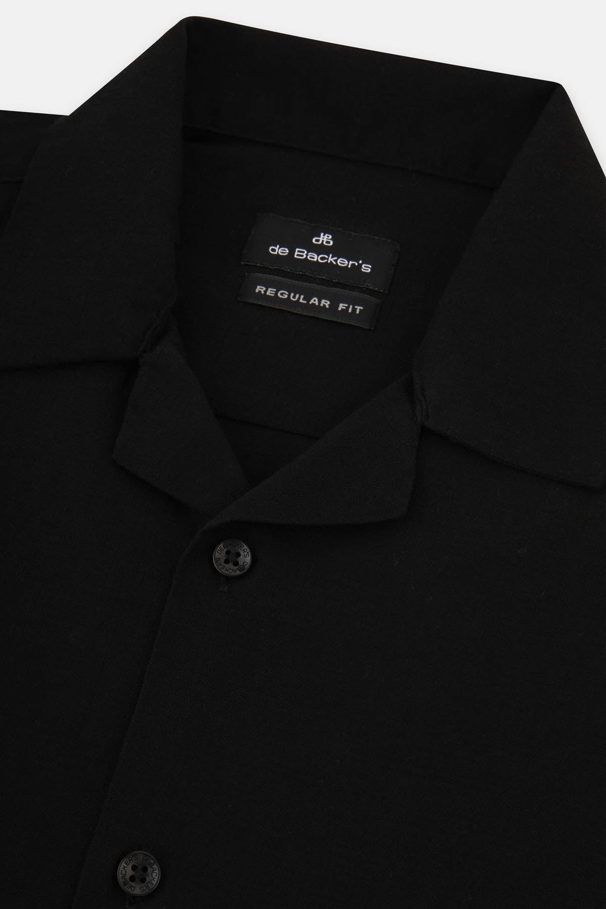 Textured Black Short-Sleeves Shirt - 2