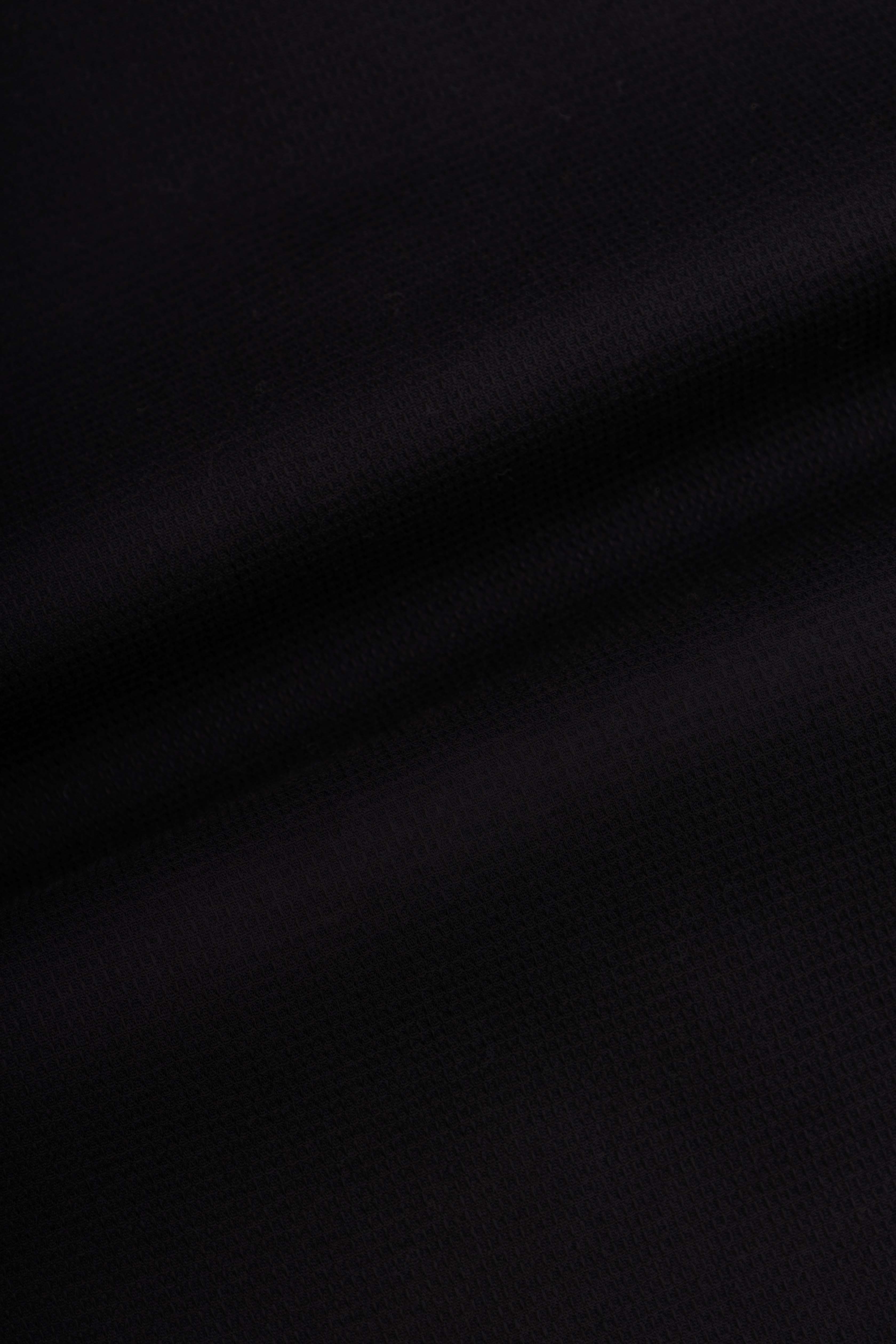 Solid Black Dacron Classic Shirt - 4