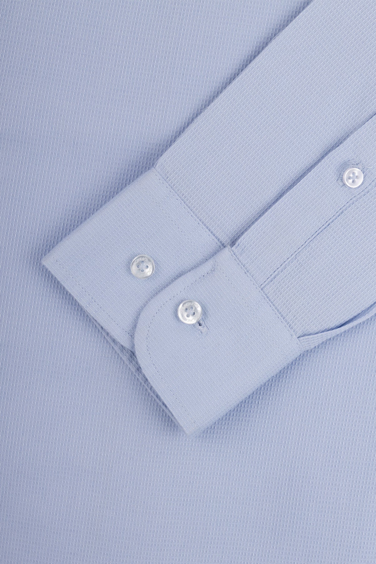 Jacquard Light Blue Casual Shirt - 3