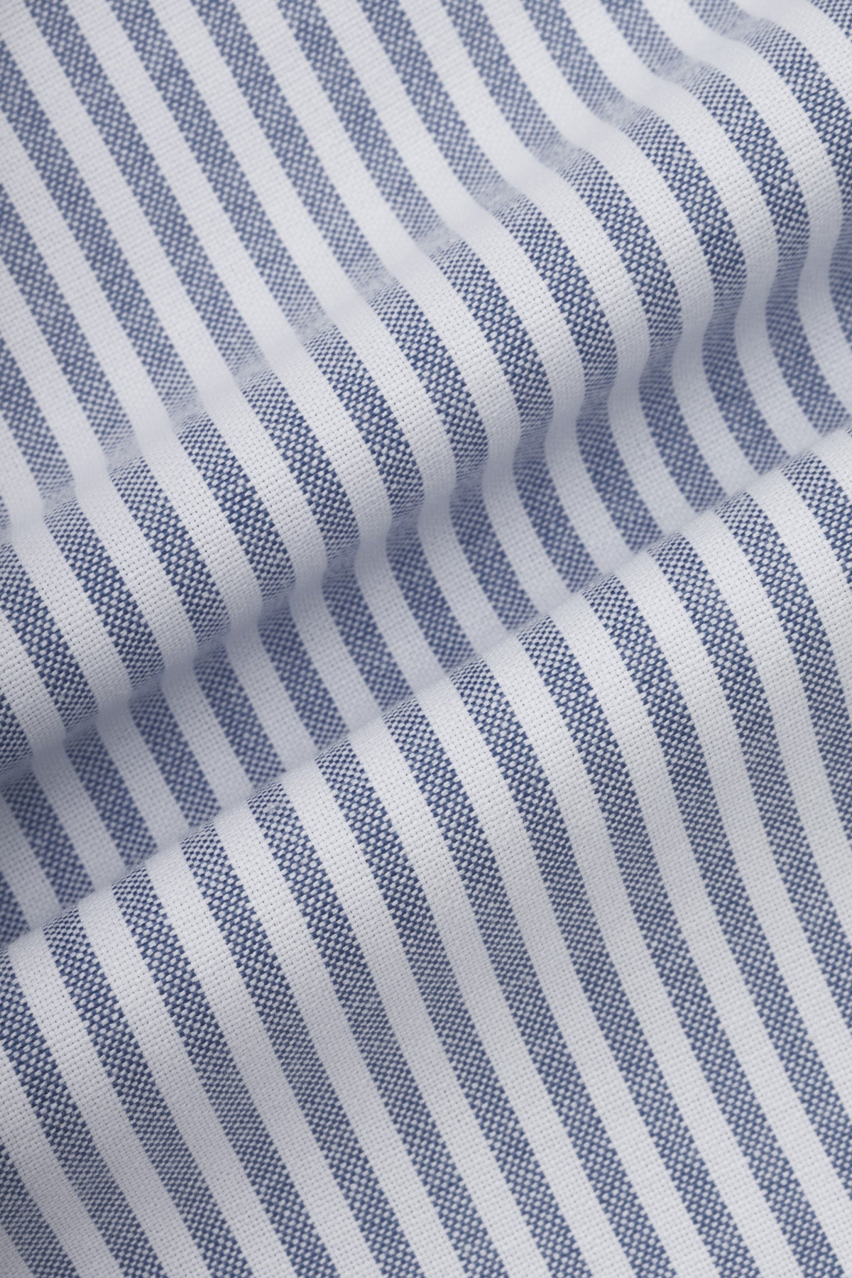 Striped Oxford Light Blue Casual Shirt with Pocket - 5
