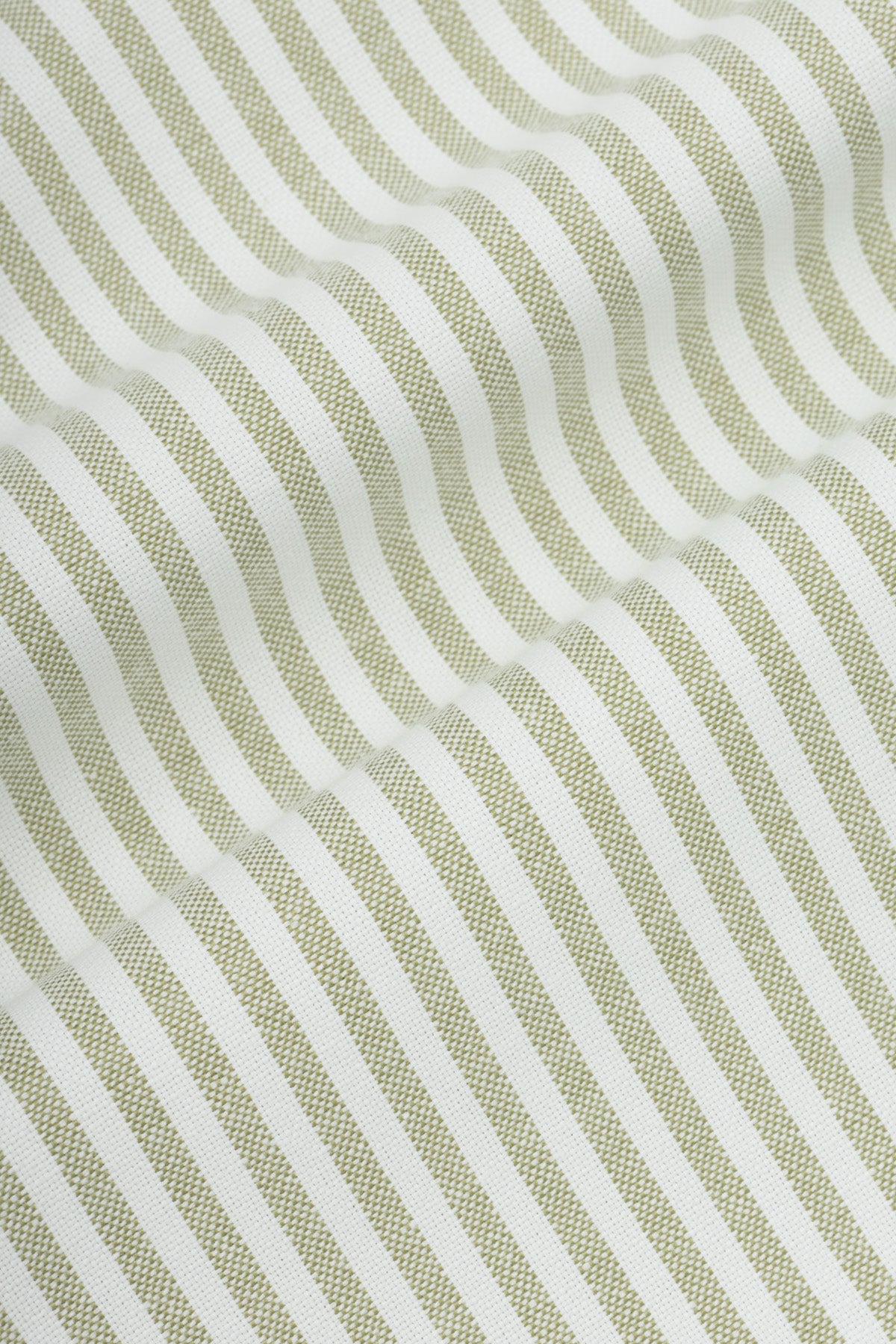 Striped Oxford Pistachio Casual Shirt with Pocket
