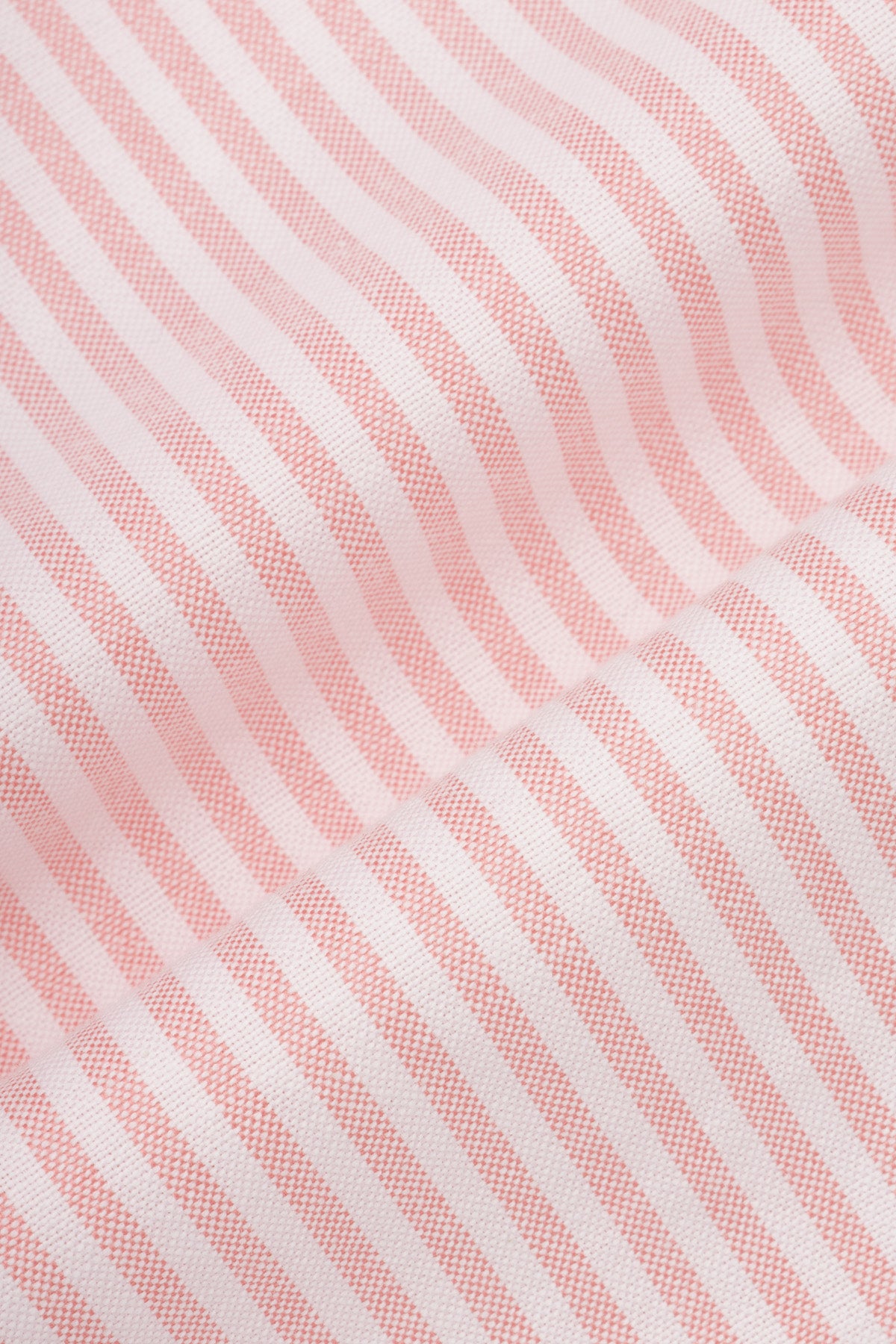Striped Oxford Light Orange Casual Shirt with Pocket - 5