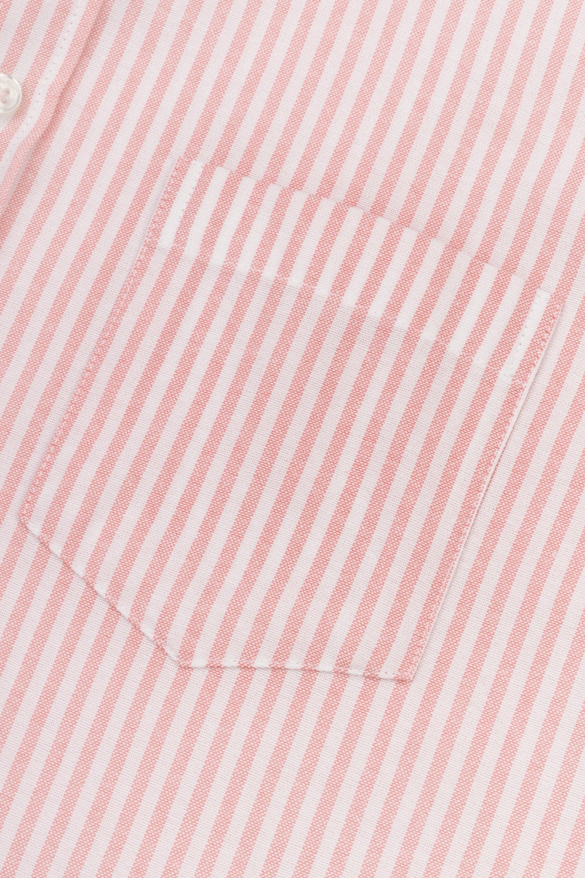 Striped Oxford Light Orange Casual Shirt with Pocket - 3