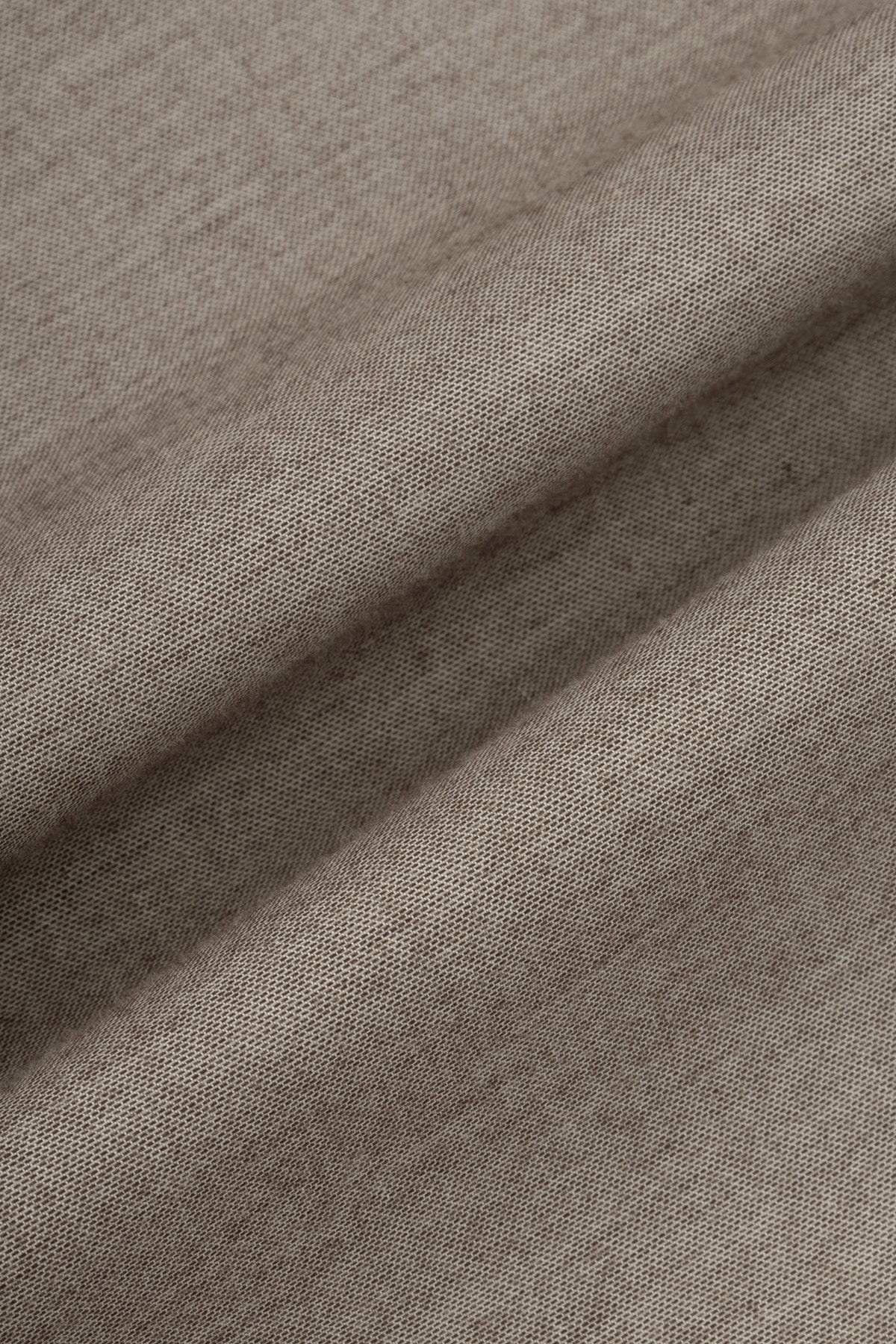 Solid Oxford Dark Beige Casual Shirt - 4