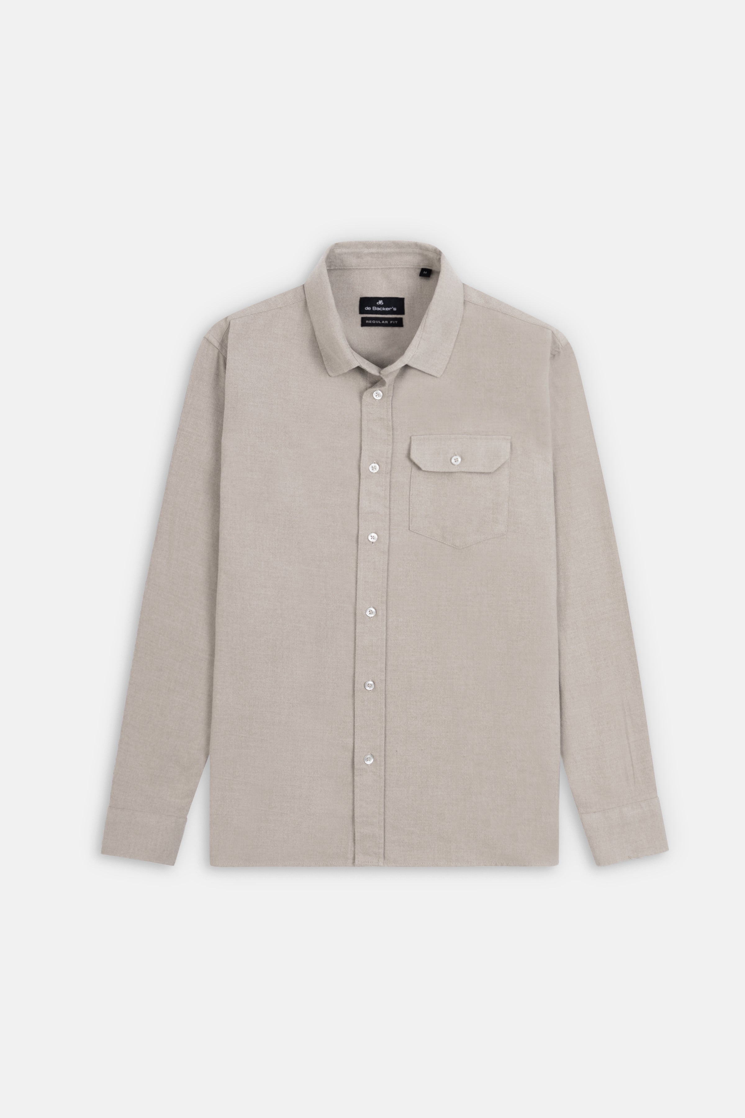 Silver Wool Casual Shirt - 1
