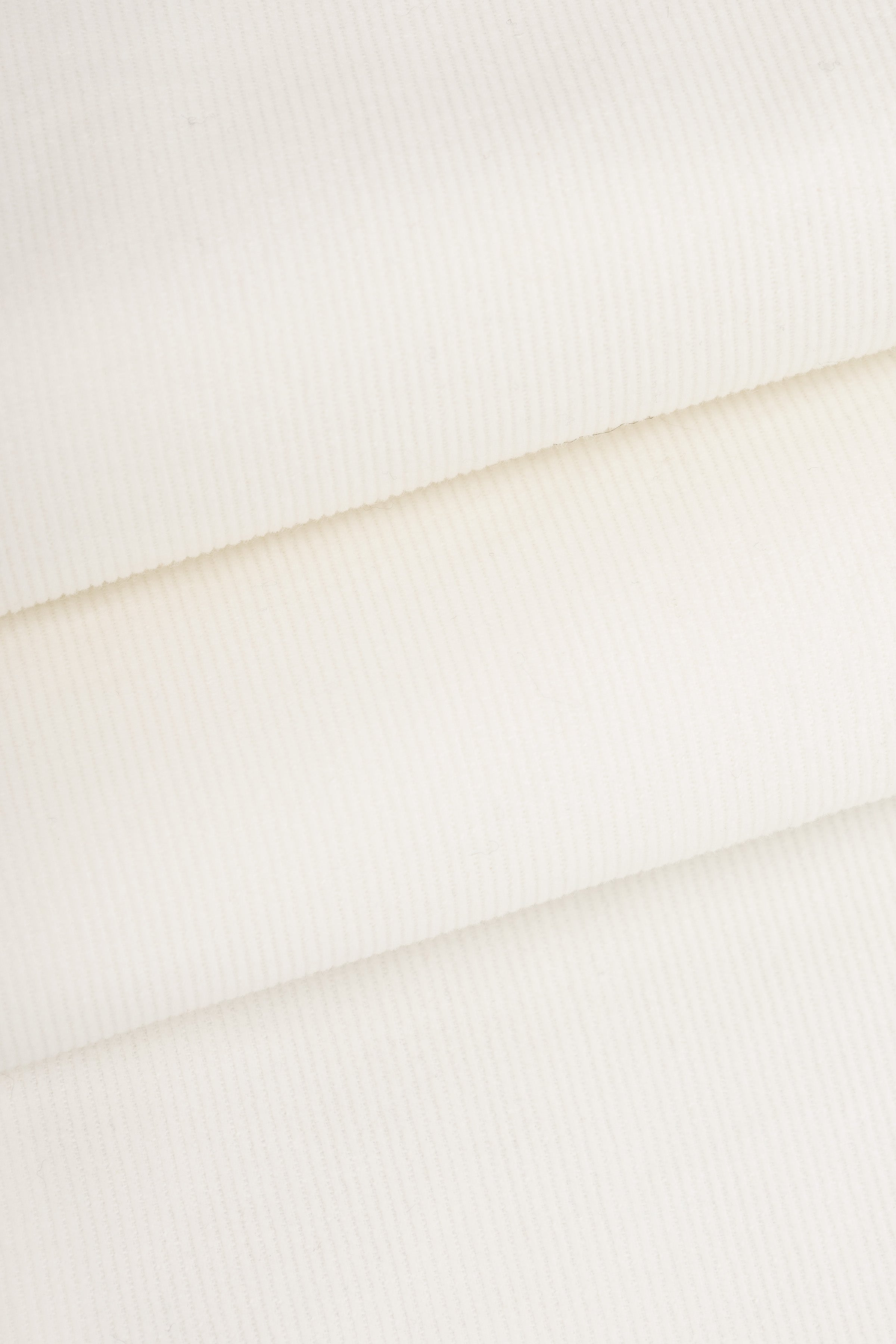 Off White Button-Up Velvet Over-Shirt - 5