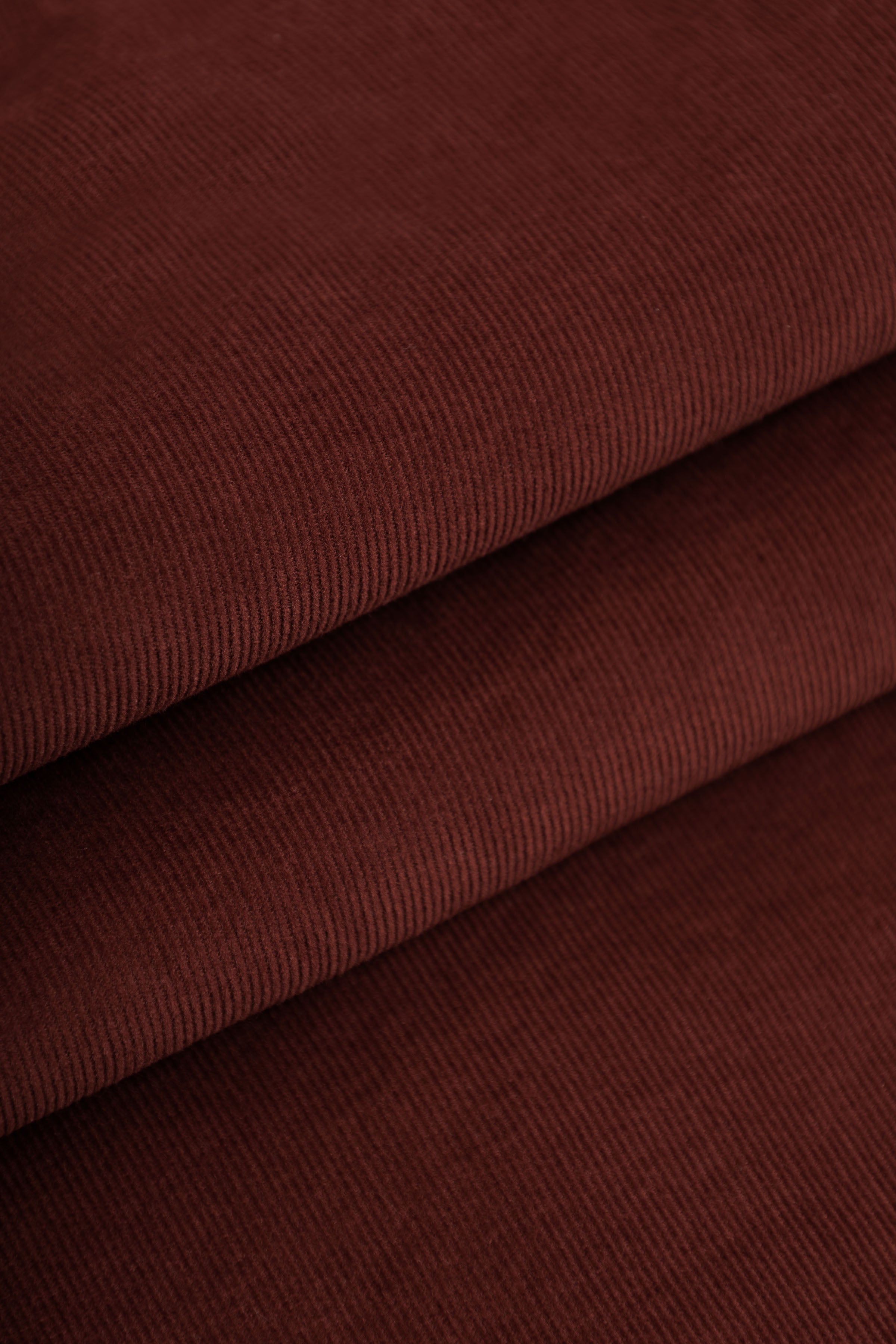 Burgundy Button-Up Velvet Shirt