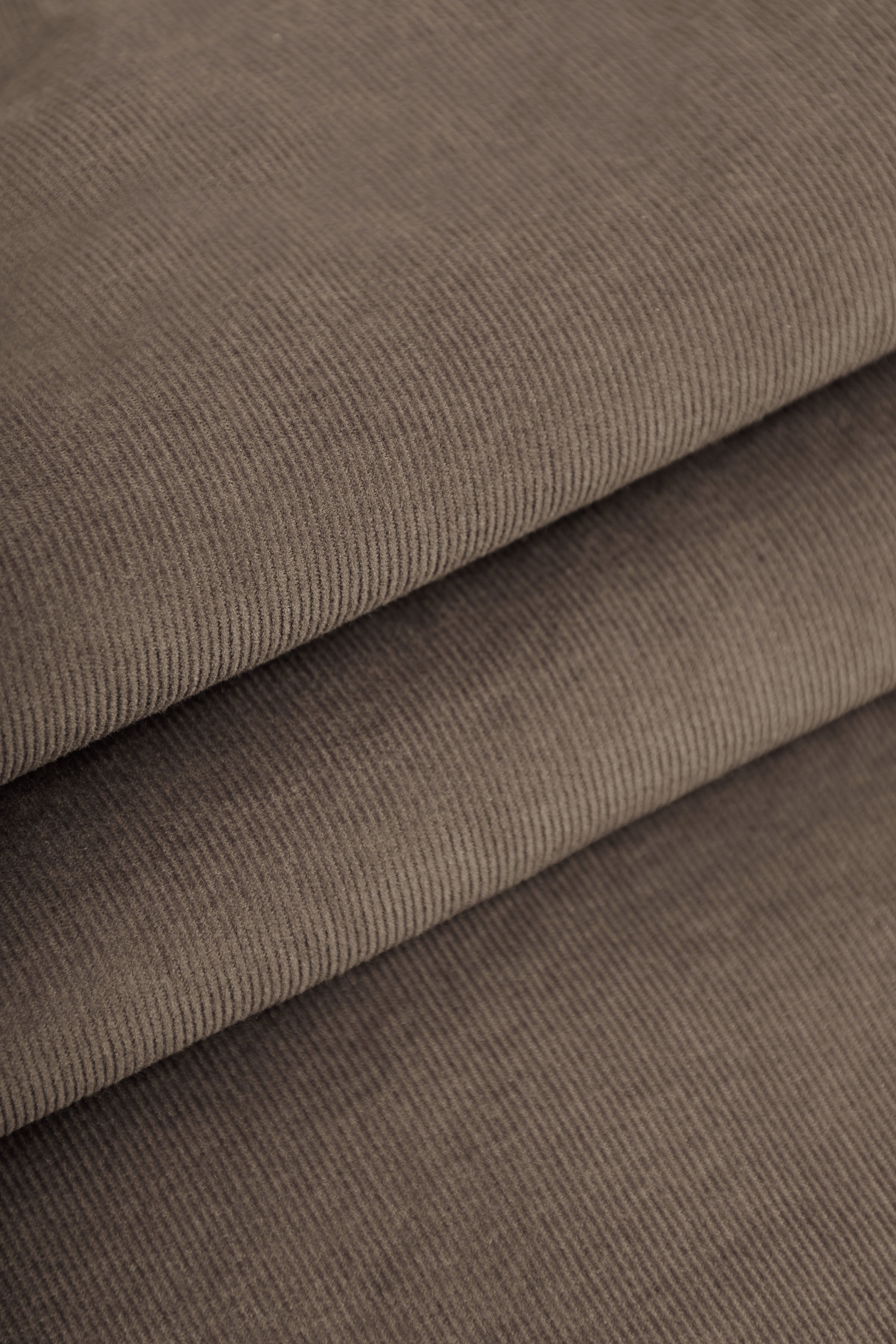 Brown Button-Up Velvet Shirt